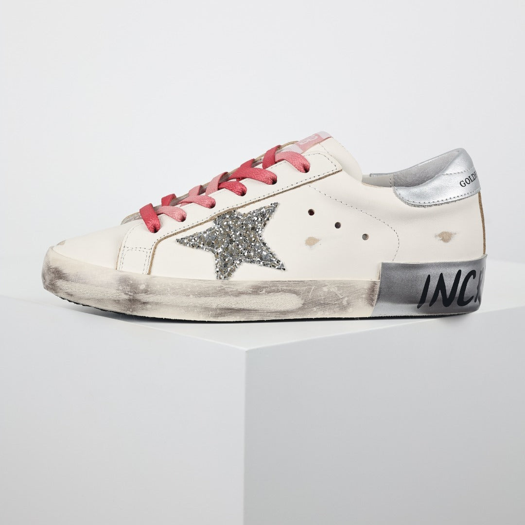 Golden Goose Superstar side star Glitter