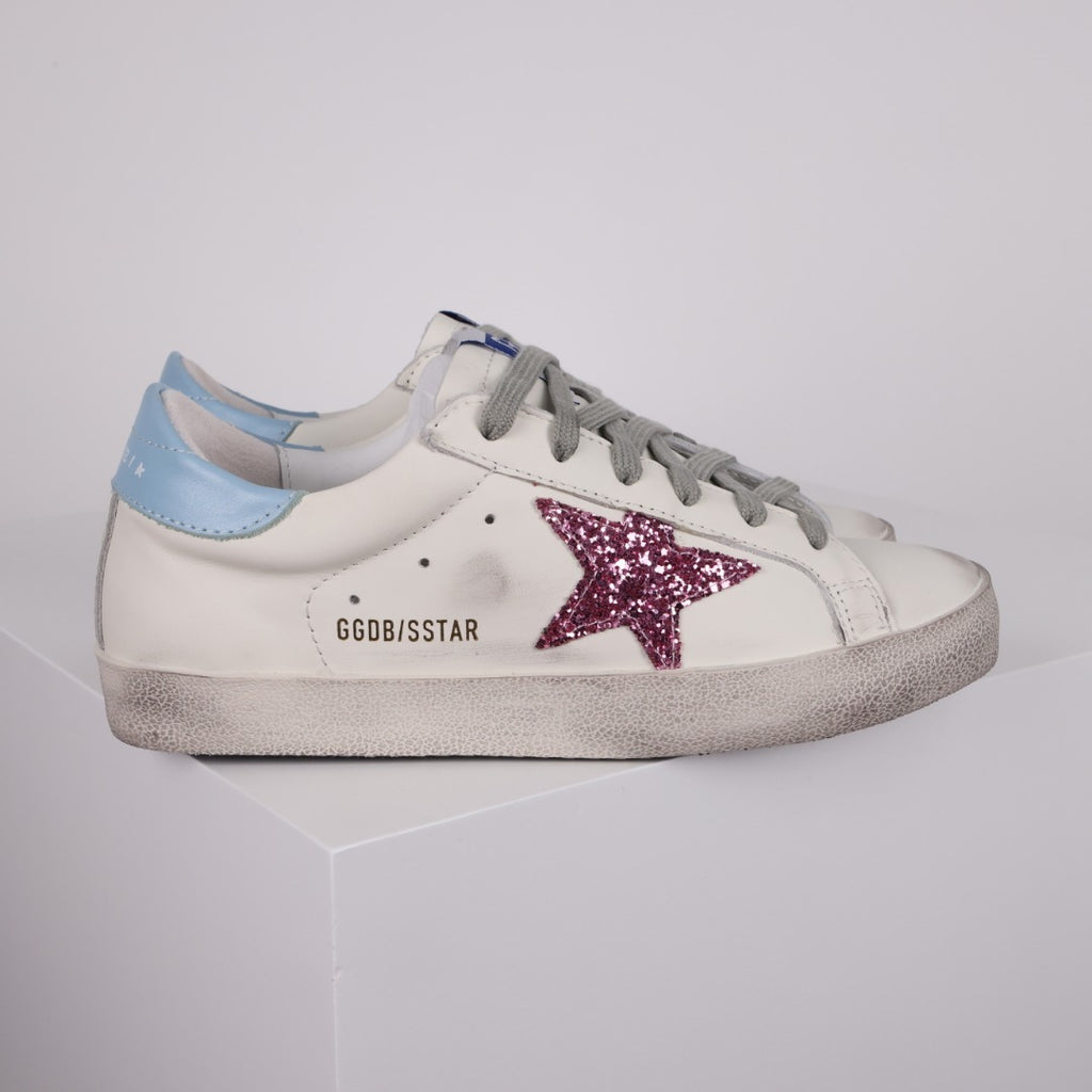 Golden Goose Superstar side star Glitter