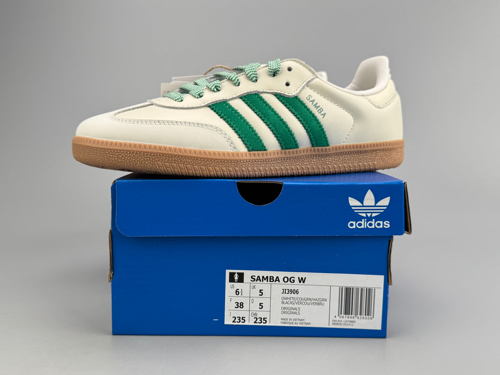 Adidas Samba OG Natural Leather & Front Suede Sneakers