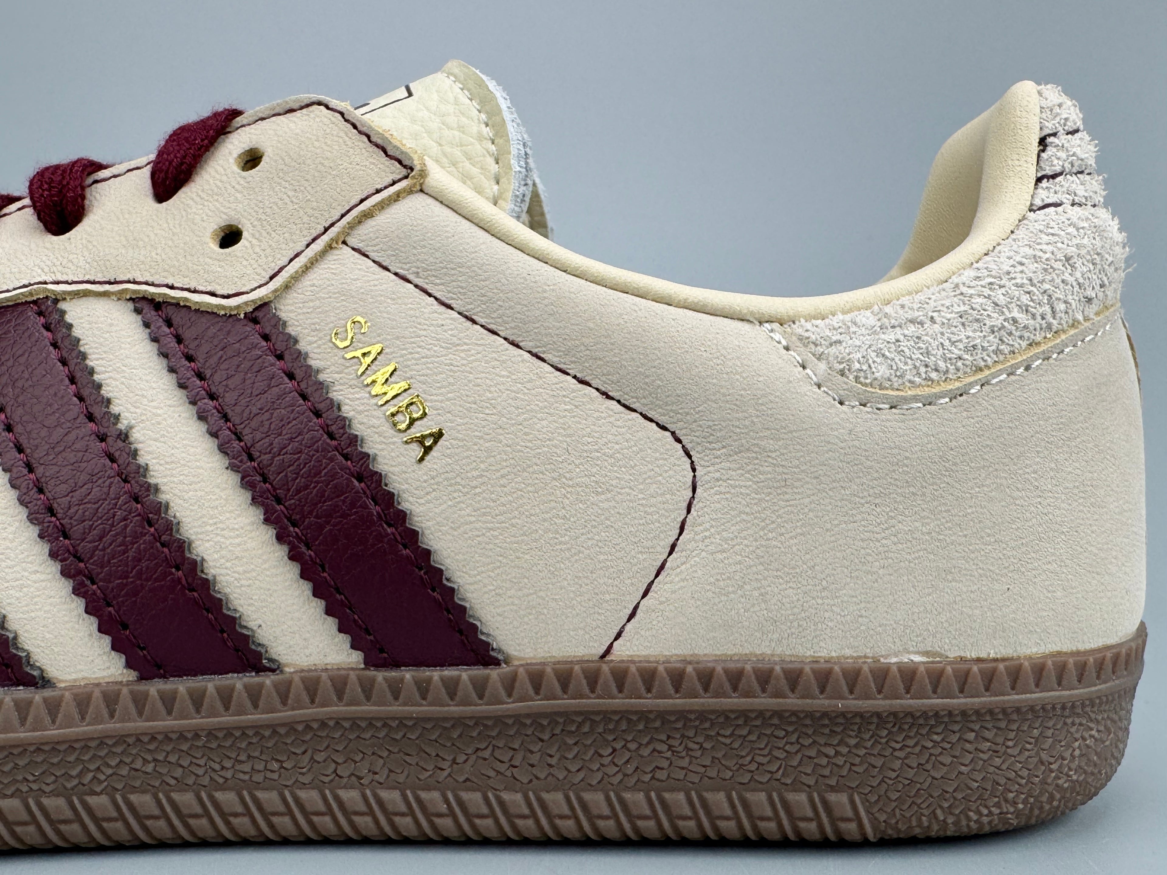 Adidas Samba OG Natural Leather & Front Suede Sneakers