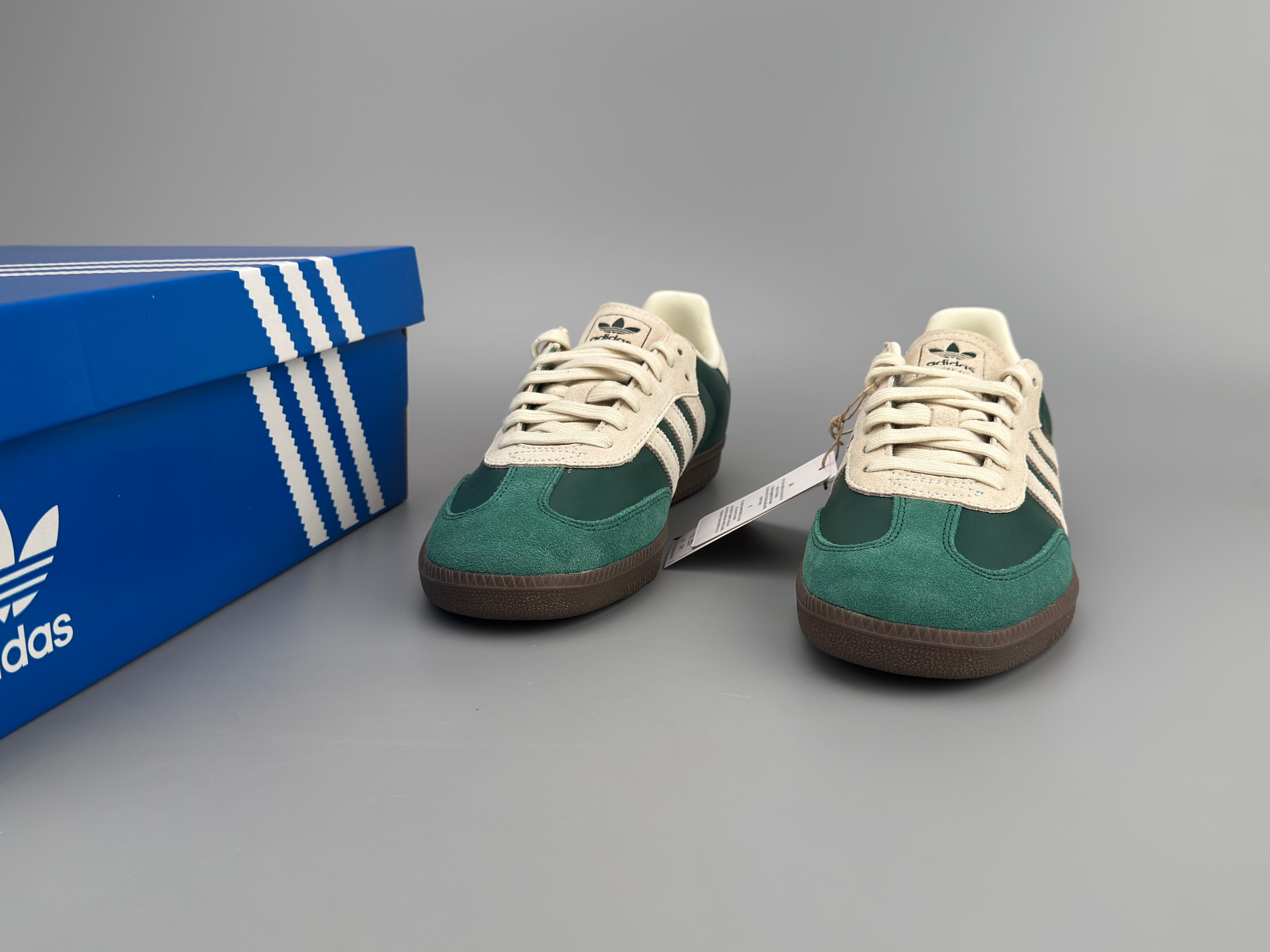 Adidas Samba OG Natural Leather & Front Suede Sneakers