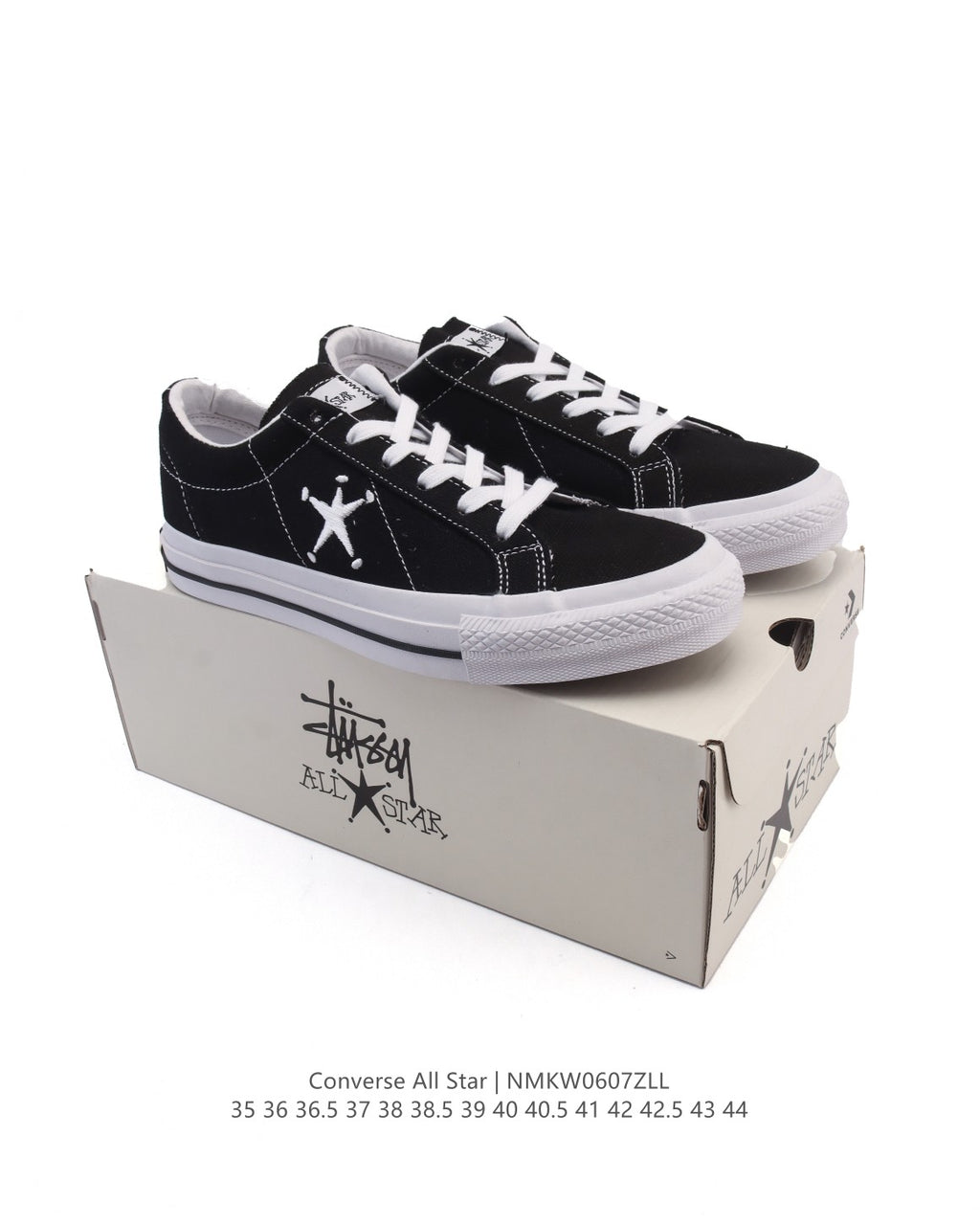 Stüssy x Converse One Star Ox Black