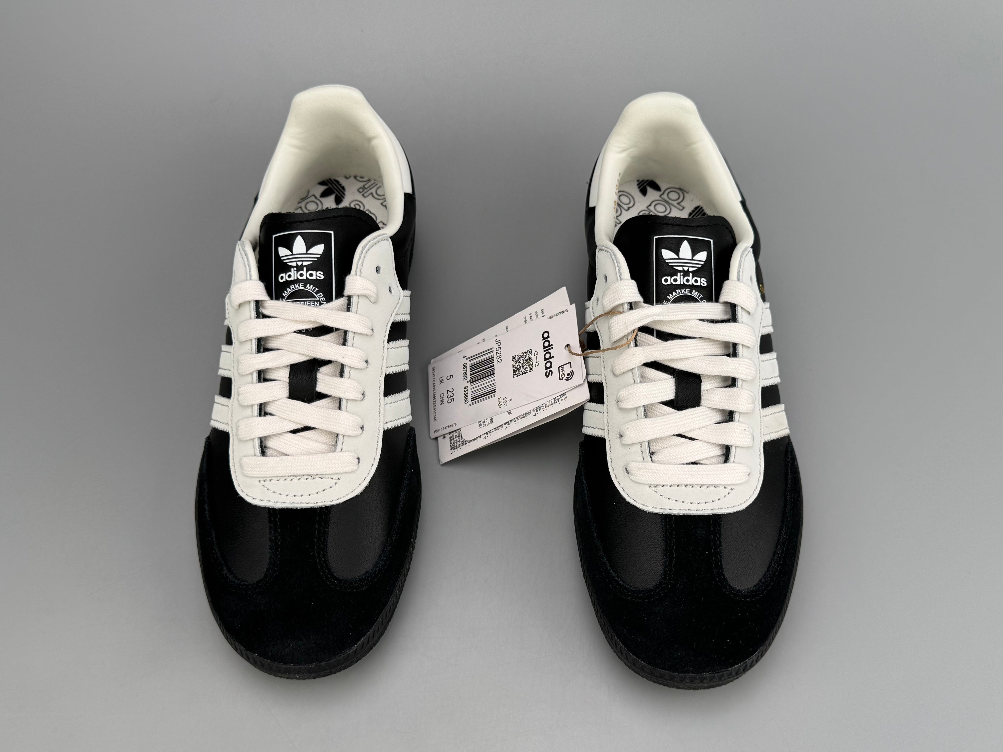 Adidas Samba OG Natural Leather & Front Suede Sneakers