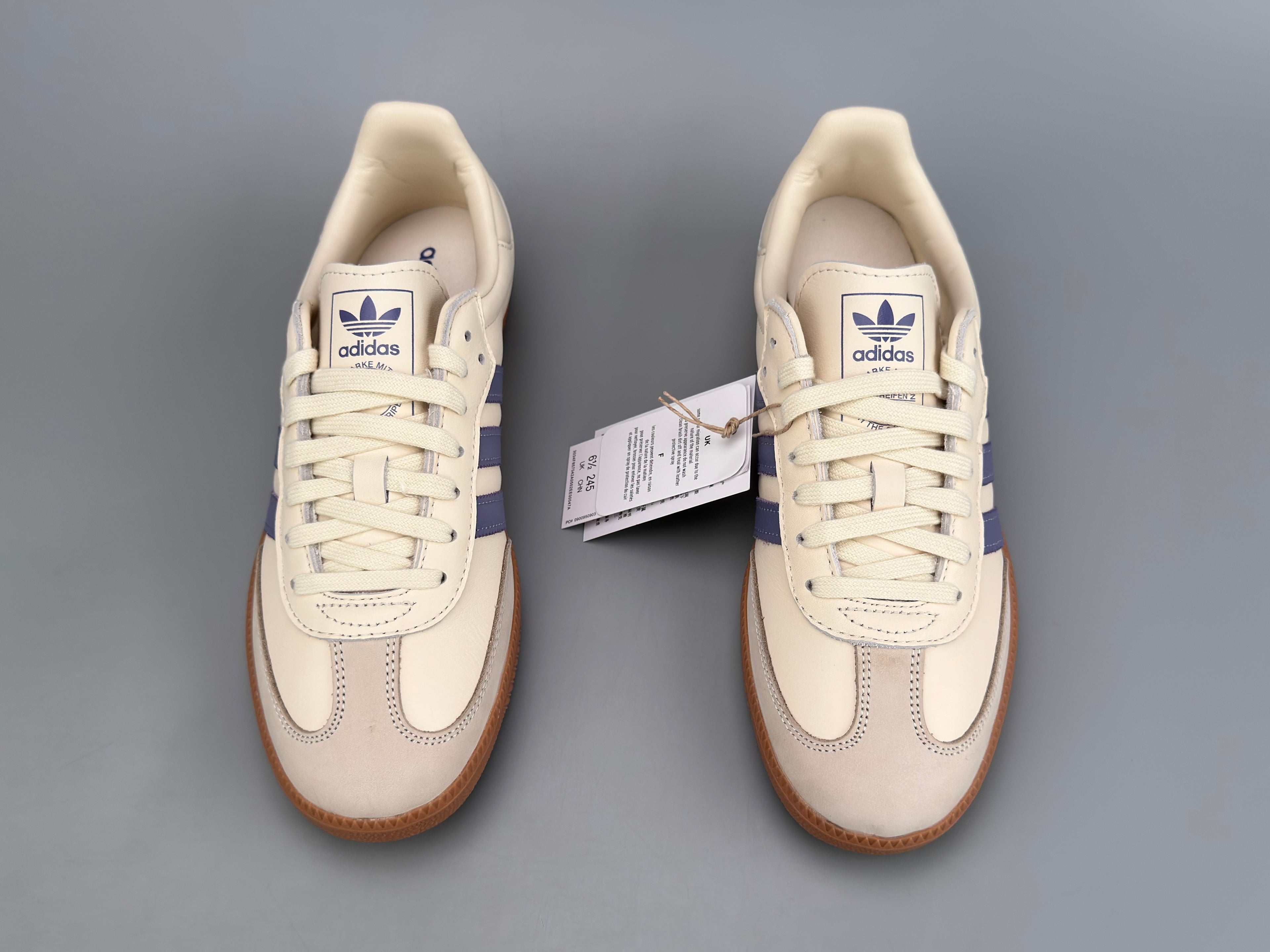 Adidas Samba OG Natural Leather & Front Suede Sneakers