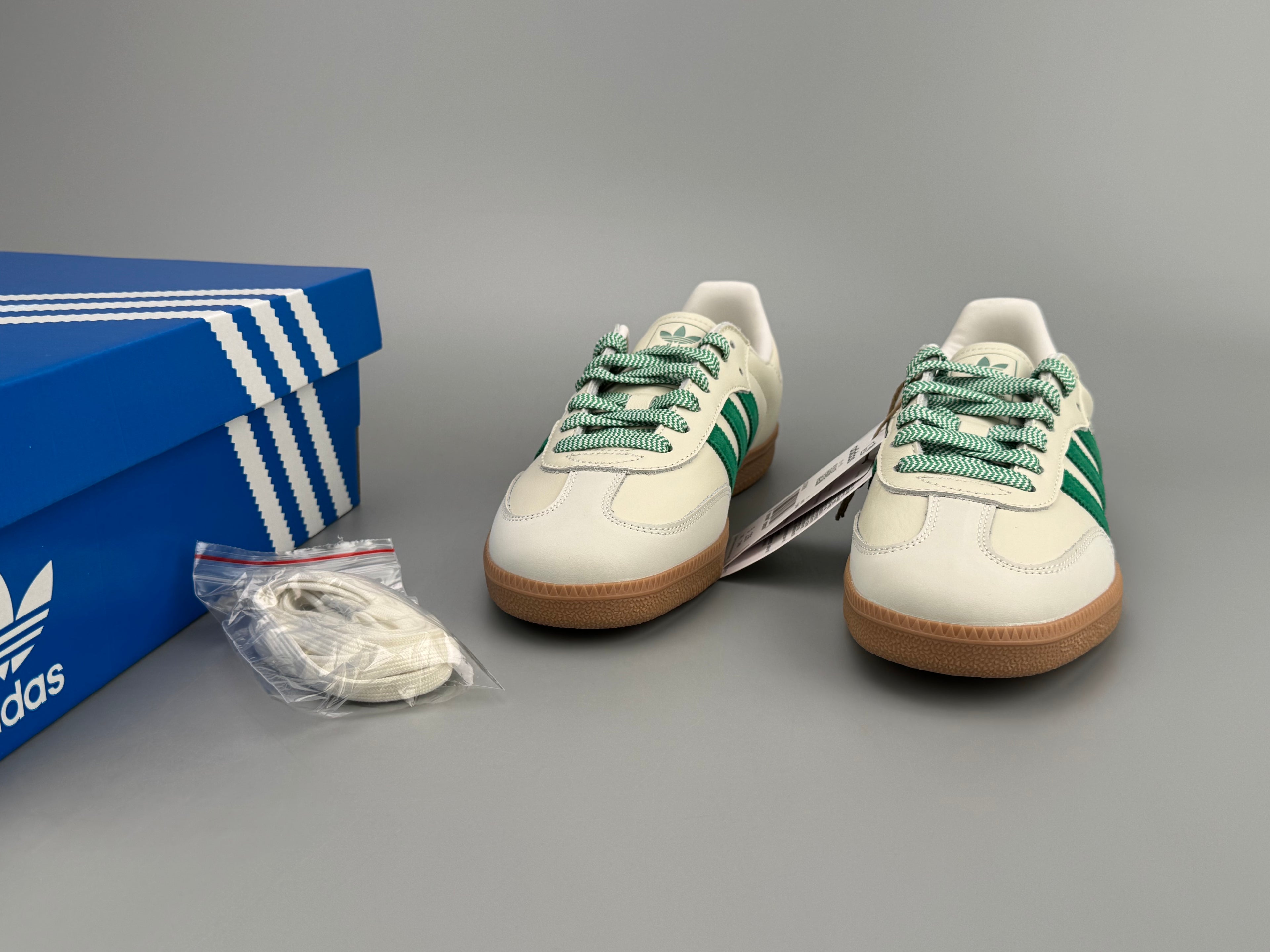 Adidas Samba OG Natural Leather & Front Suede Sneakers