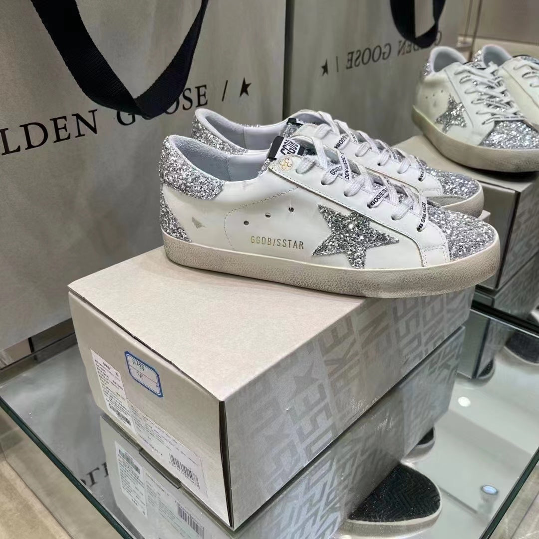 Golden Goose Superstar side star Glitter