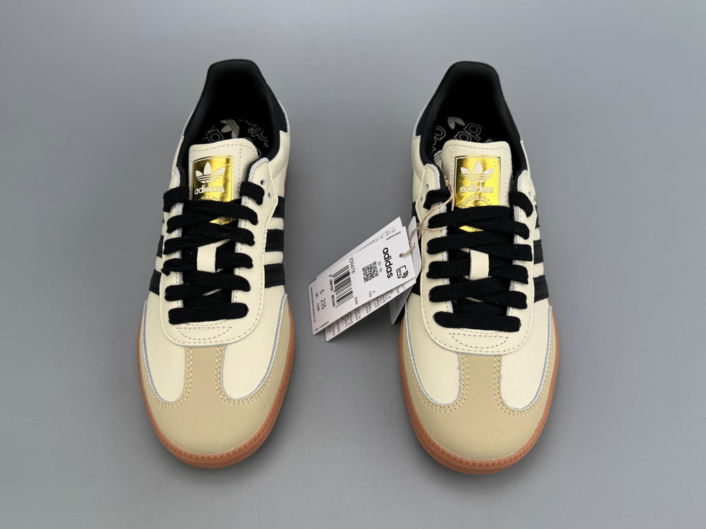 Adidas Samba OG Natural Leather & Front Suede Sneakers