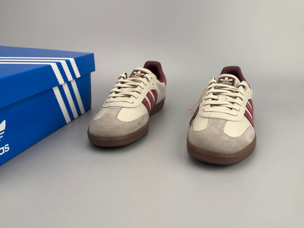 Adidas Samba OG Natural Leather & Front Suede Sneakers