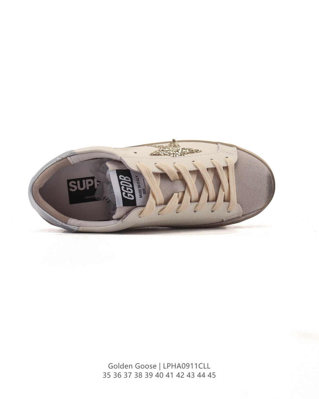 Golden Goose Superstar side star Glitter