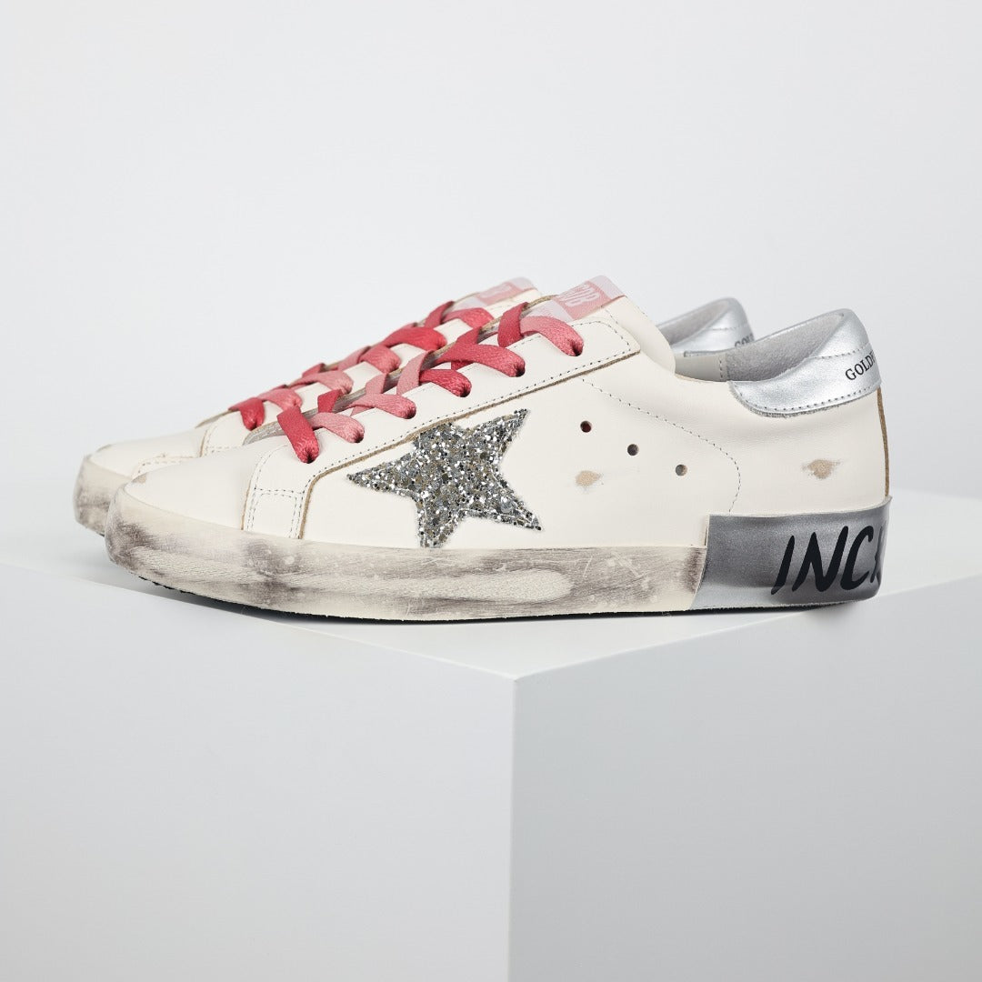 Golden Goose Superstar side star Glitter