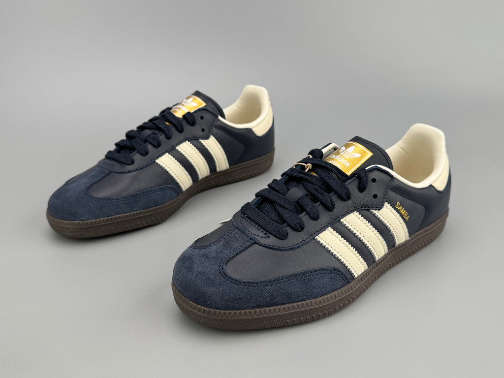 Adidas Samba OG Natural Leather & Front Suede Sneakers