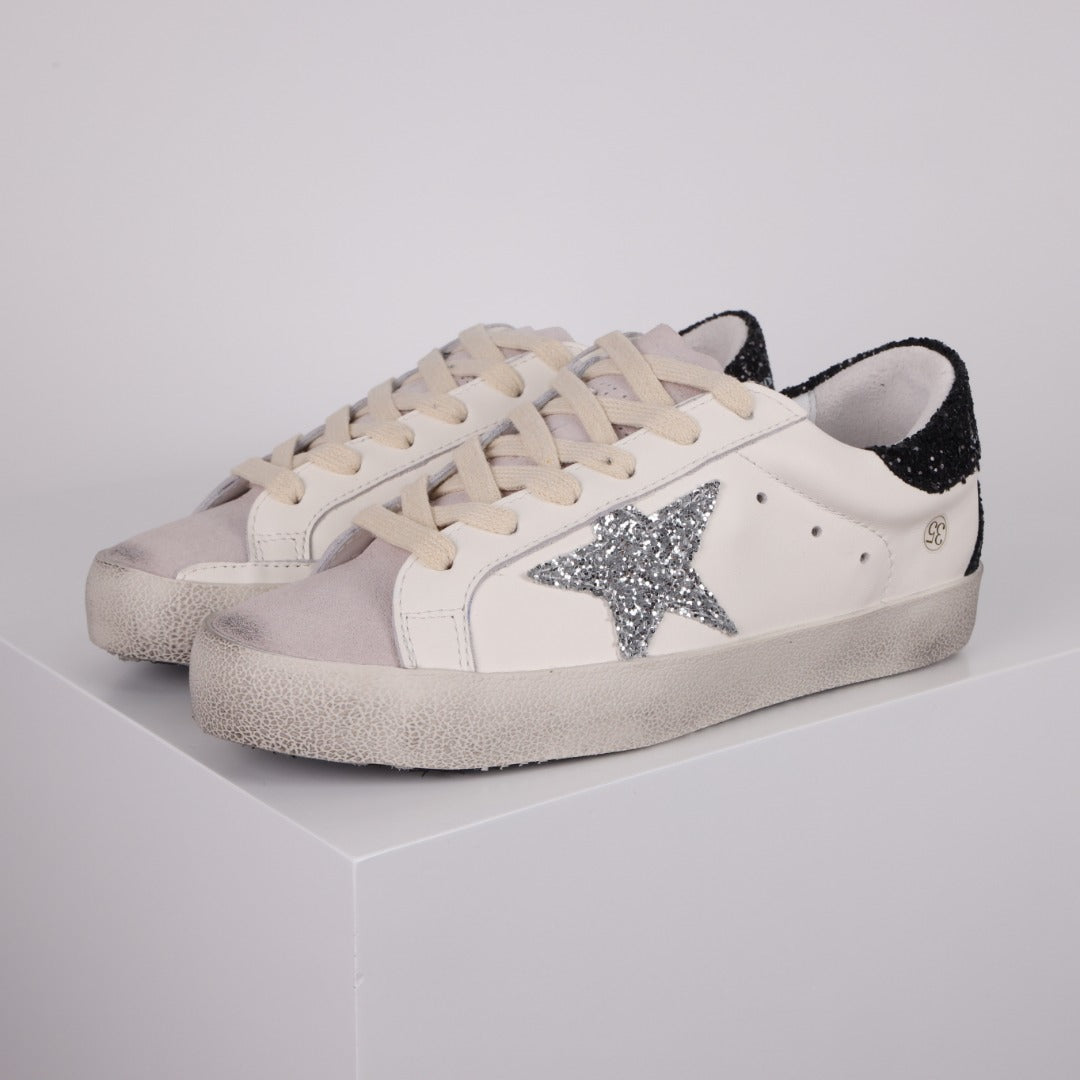 Golden Goose Superstar side star Glitter