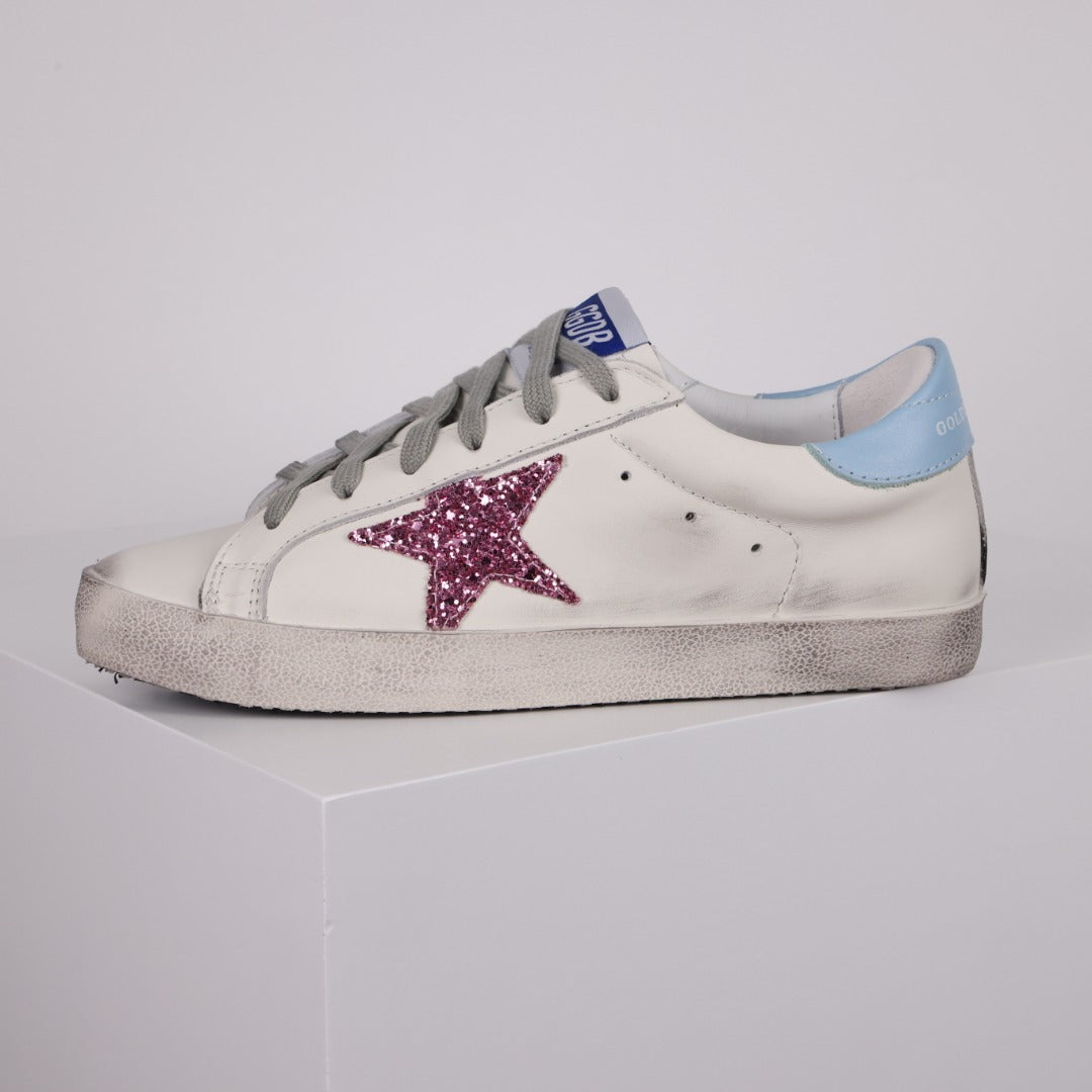Golden Goose Superstar side star Glitter