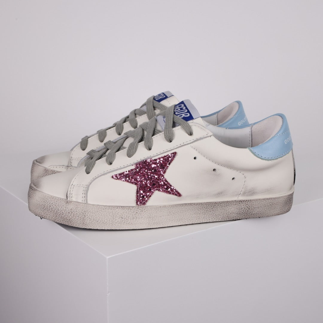 Golden Goose Superstar side star Glitter