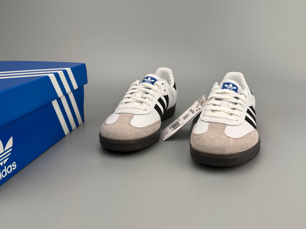 Adidas Samba OG Natural Leather & Front Suede Sneakers