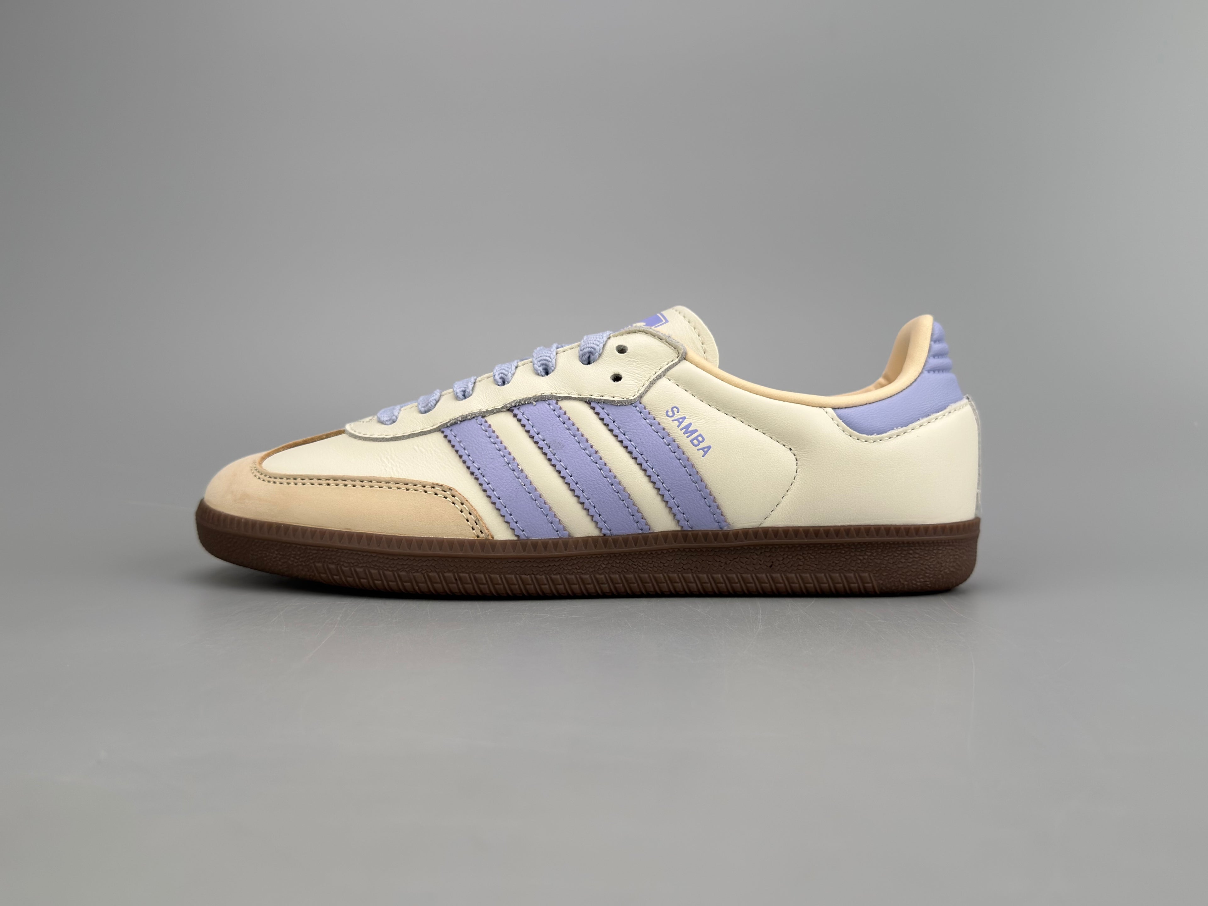Adidas Samba OG Natural Leather & Front Suede Sneakers