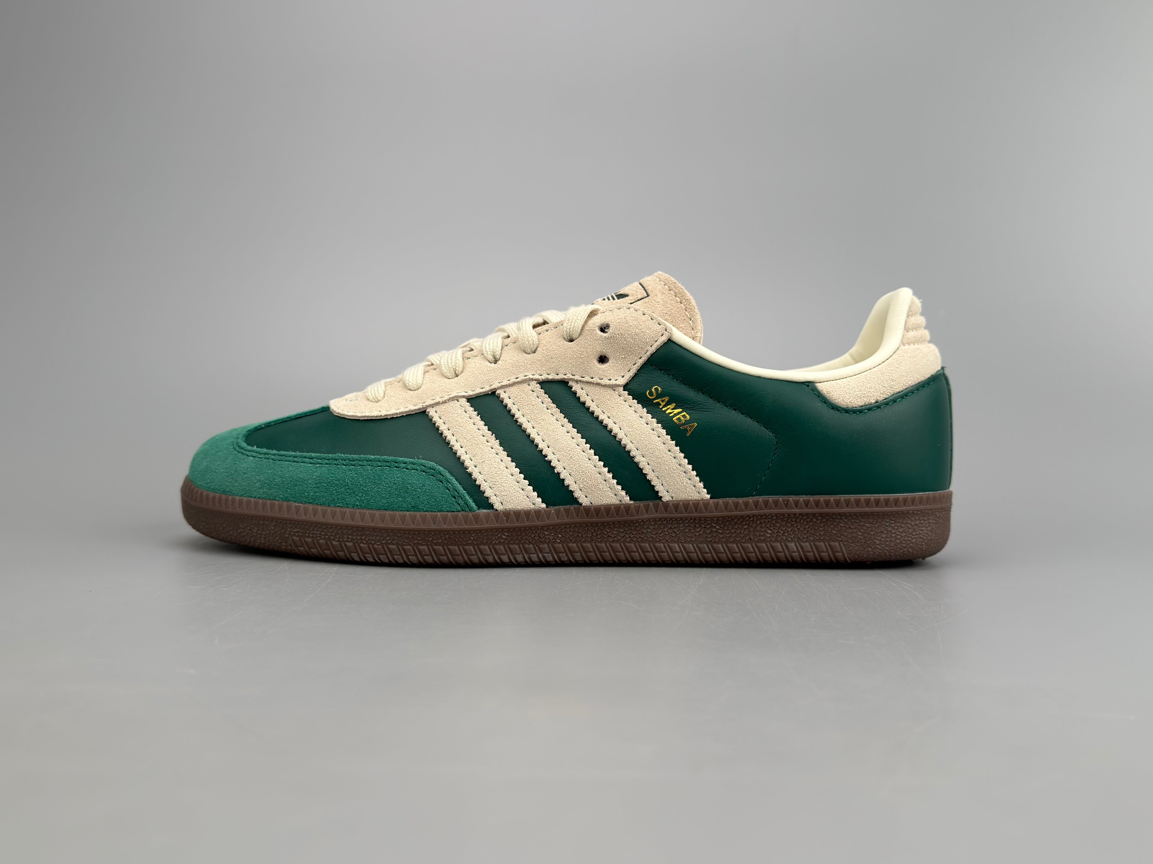 Adidas Samba OG Natural Leather & Front Suede Sneakers