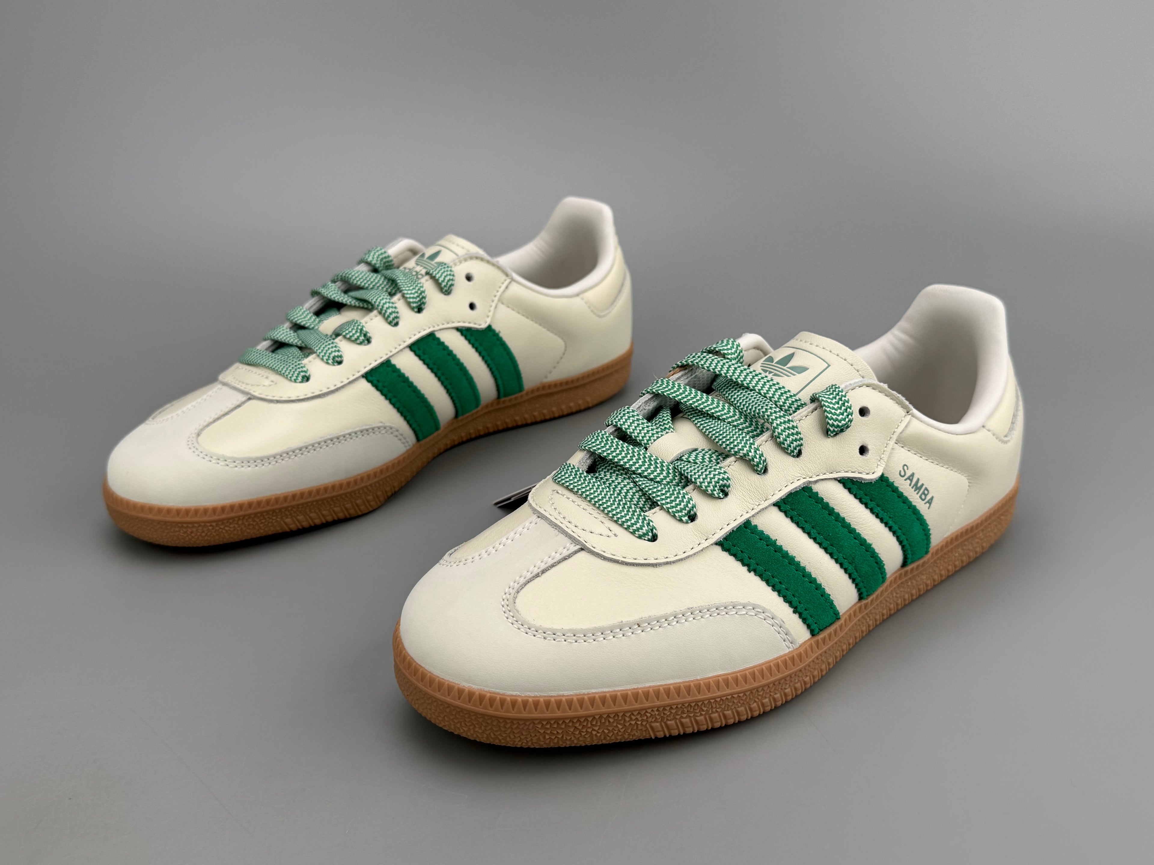 Adidas Samba OG Natural Leather & Front Suede Sneakers