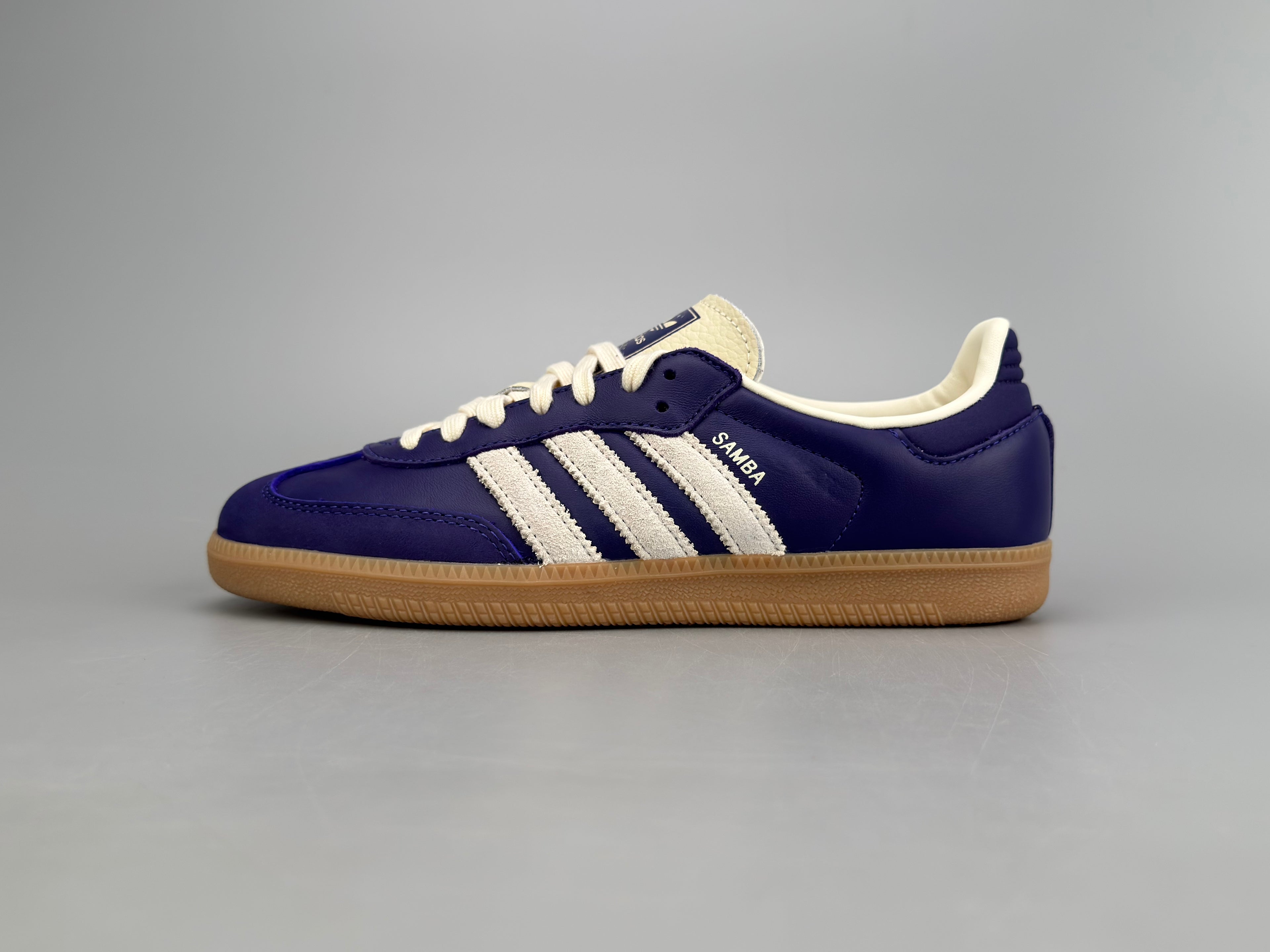 Adidas Samba OG Natural Leather & Front Suede Sneakers
