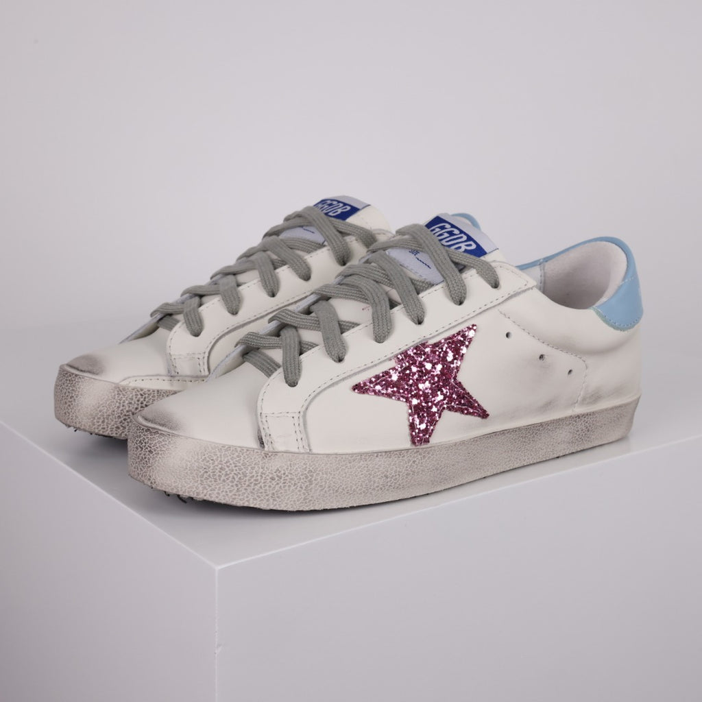 Golden Goose Superstar side star Glitter