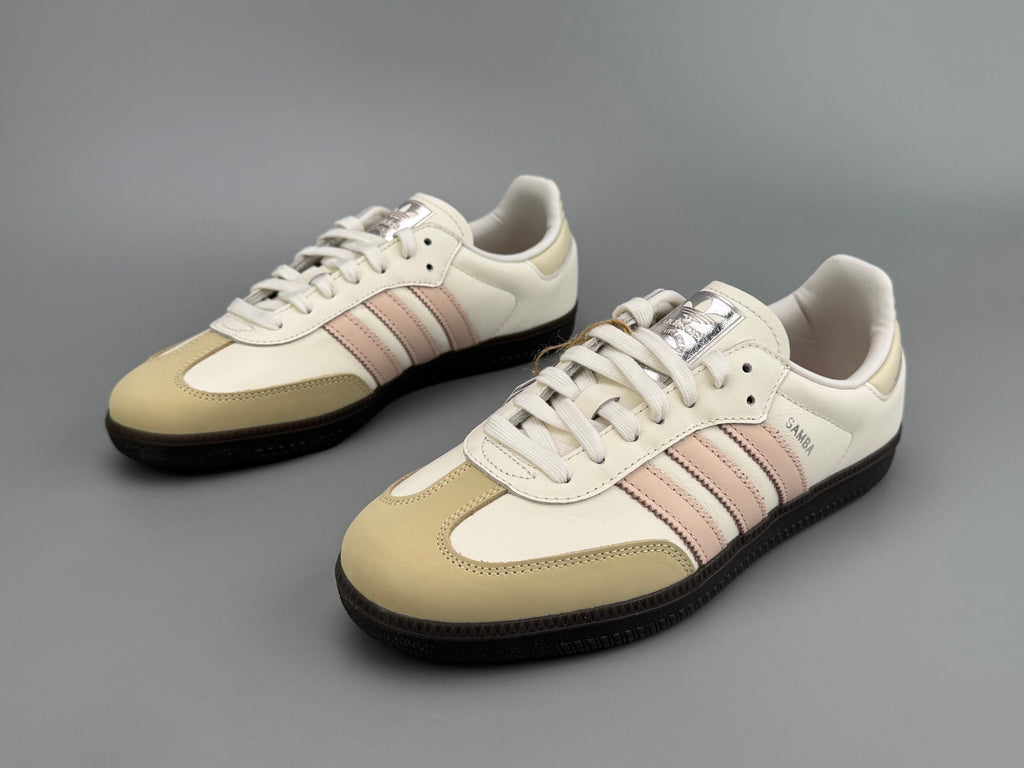 Adidas Samba OG Natural Leather & Front Suede Sneakers