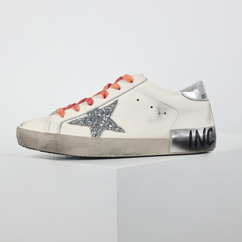Golden Goose Superstar side star Glitter