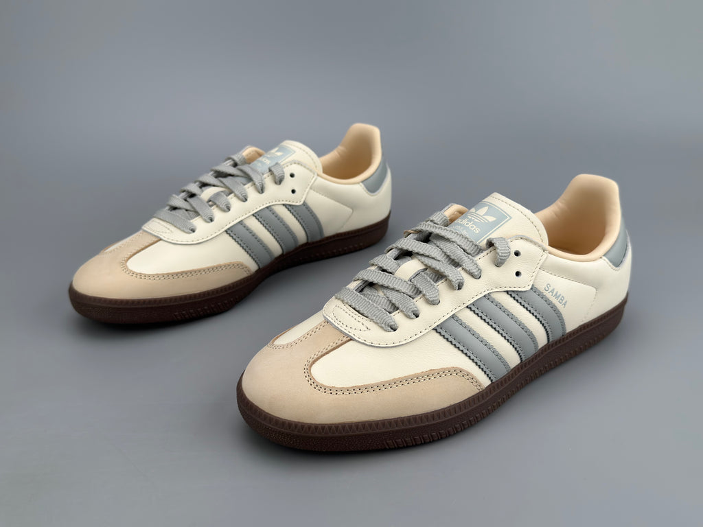 Adidas Samba OG Natural Leather & Front Suede Sneakers
