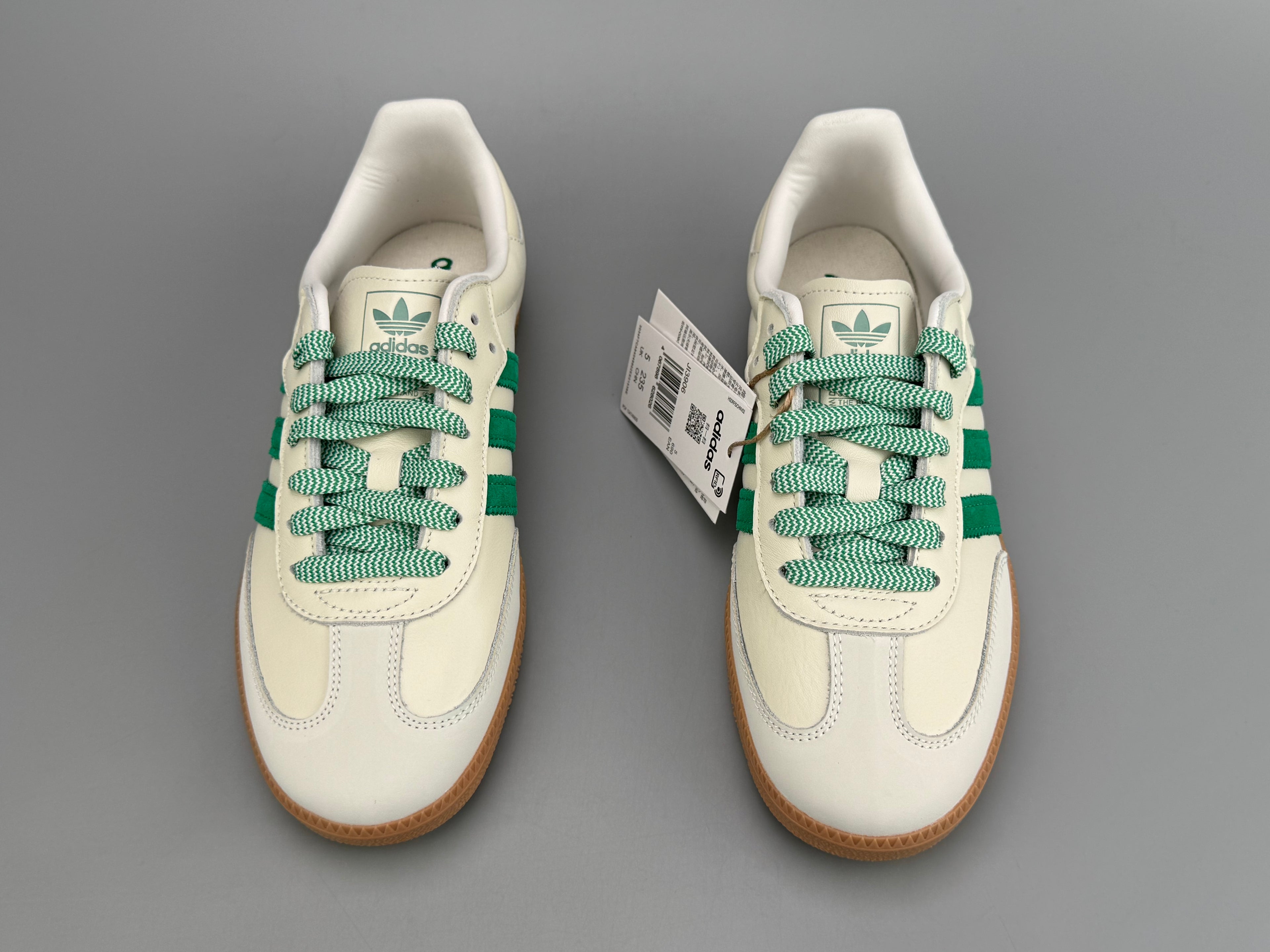 Adidas Samba OG Natural Leather & Front Suede Sneakers