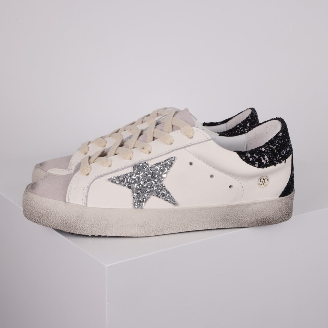 Golden Goose Superstar side star Glitter