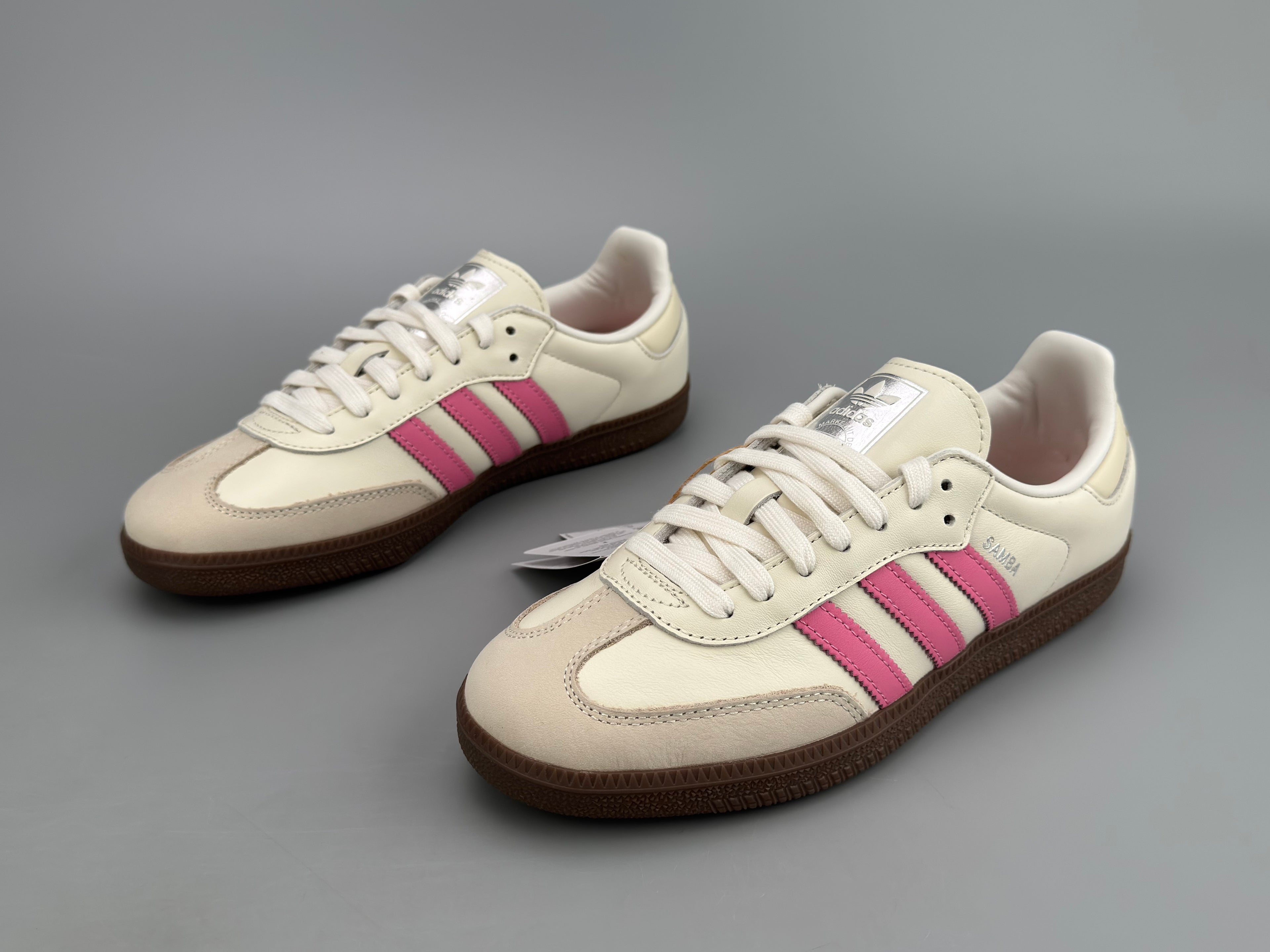 Adidas Samba OG Natural Leather & Front Suede Sneakers