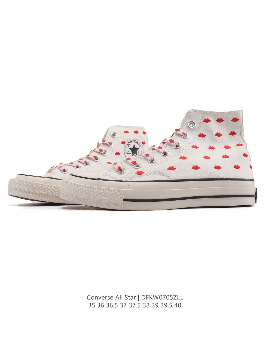 Converse Chuck 70 Hi Embroidered Lips