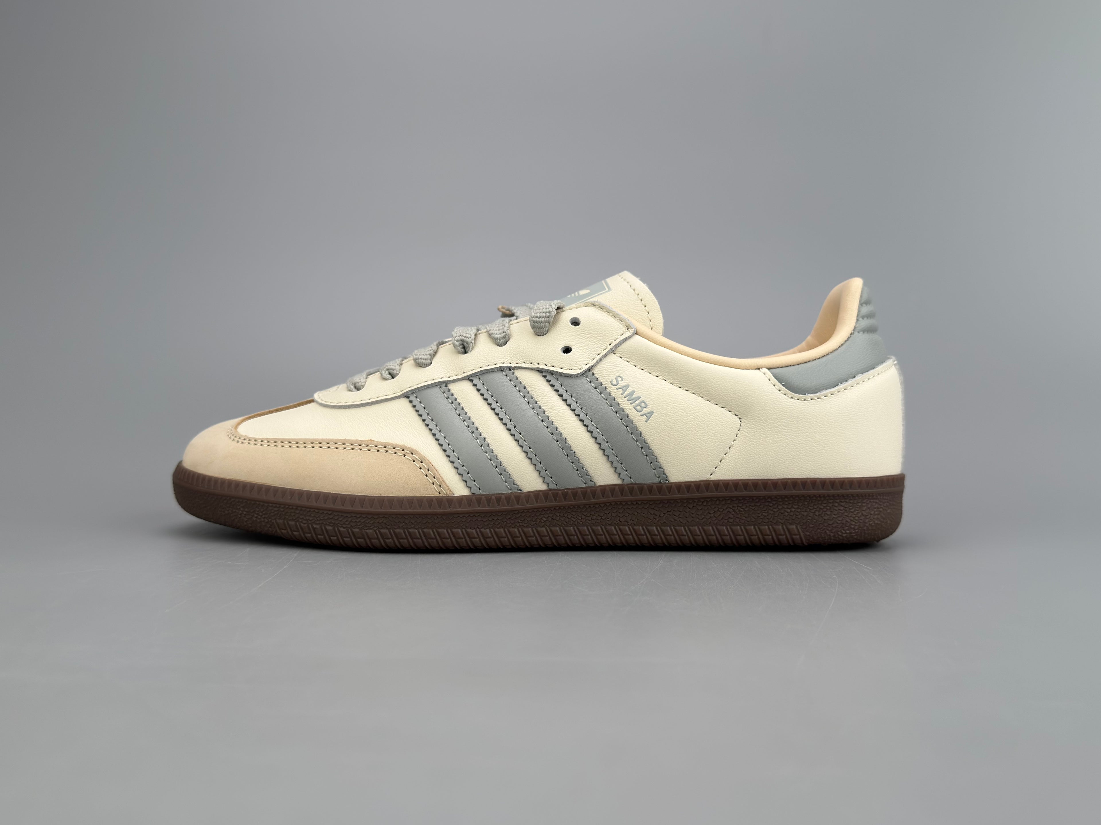 Adidas Samba OG Natural Leather & Front Suede Sneakers