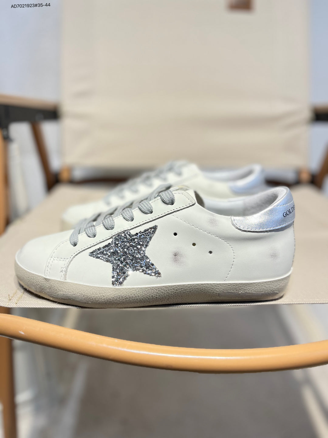 Golden Goose Superstar side star Glitter