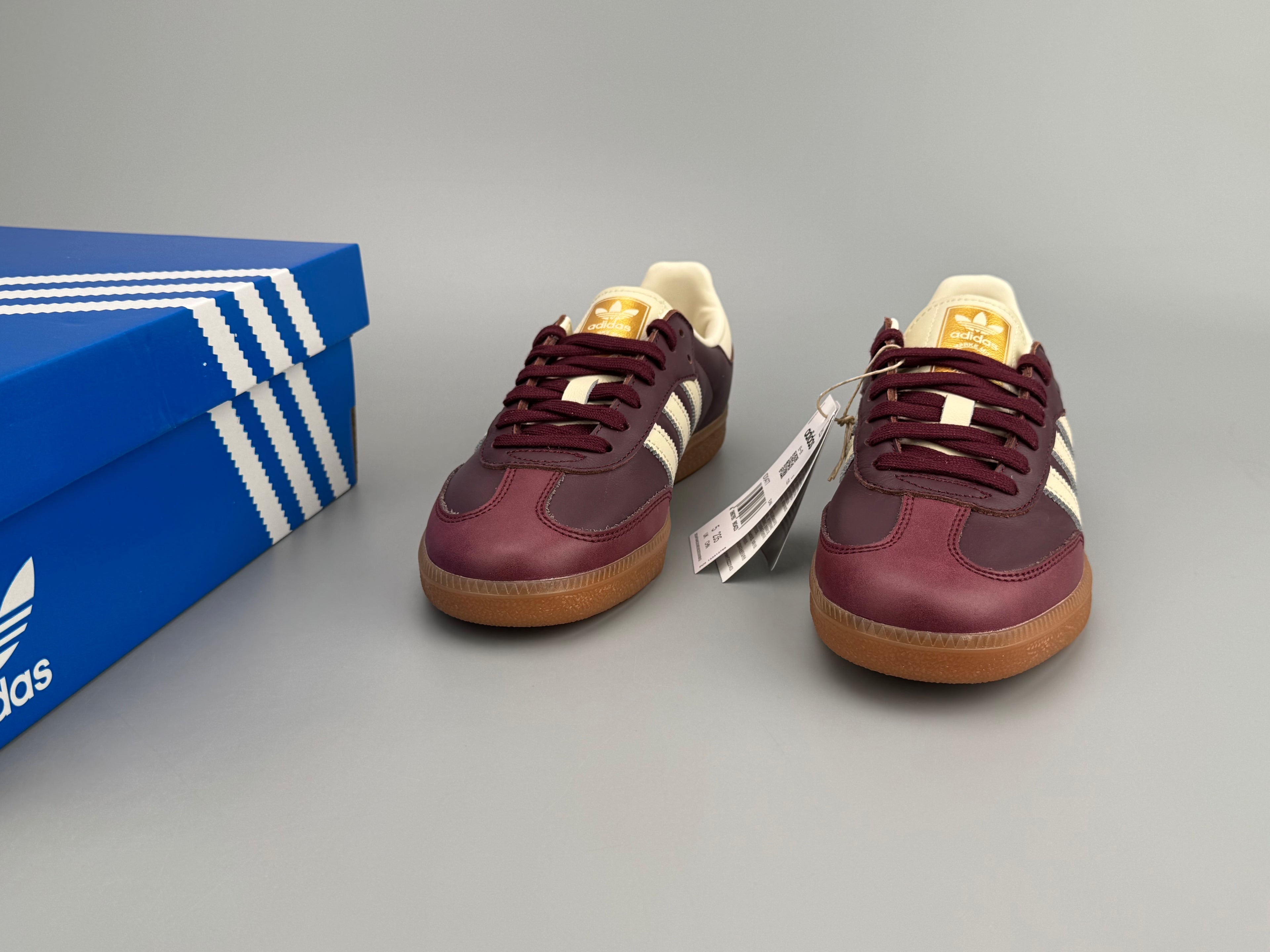 Adidas Samba OG Natural Leather & Front Suede Sneakers
