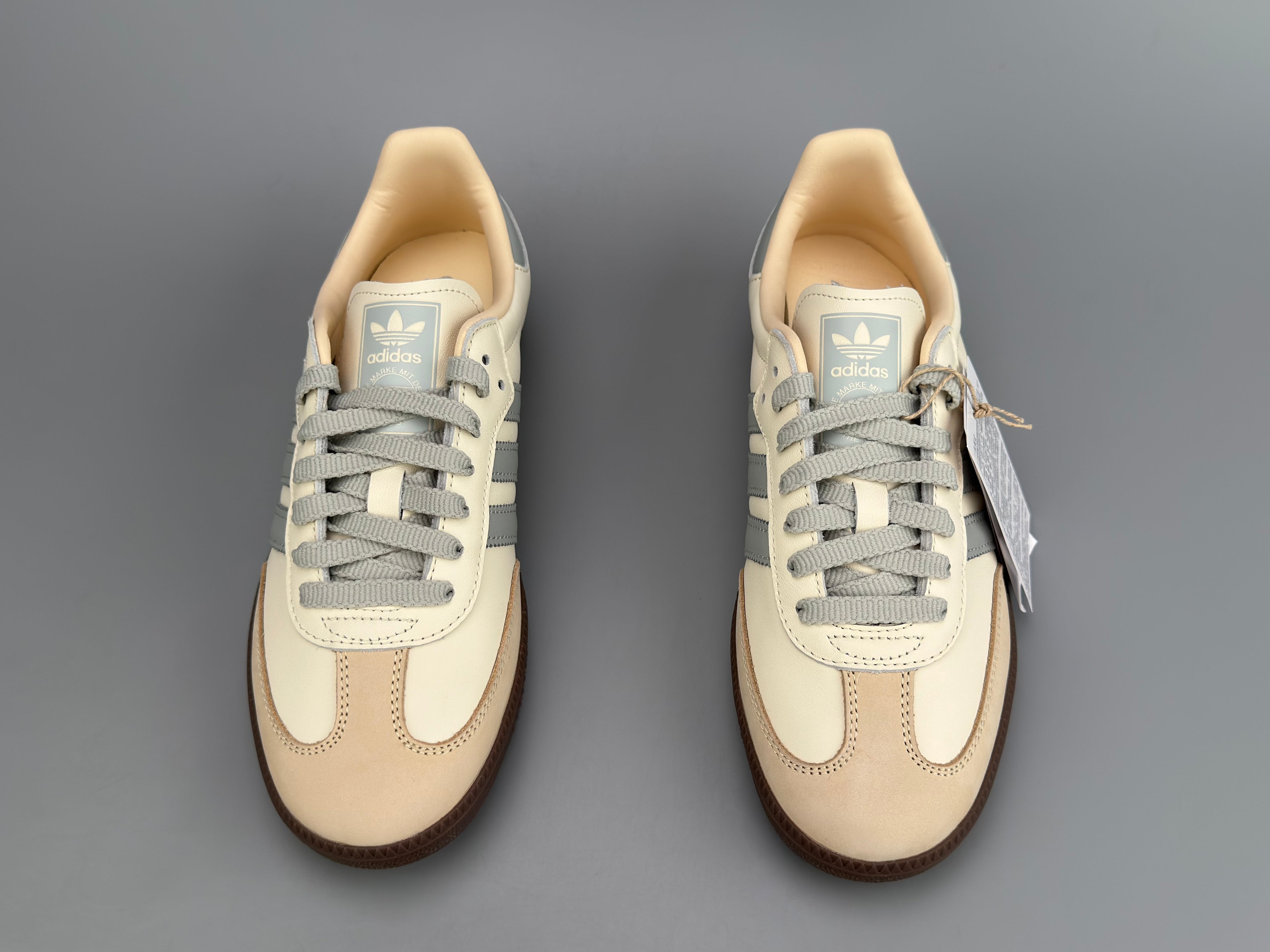Adidas Samba OG Natural Leather & Front Suede Sneakers
