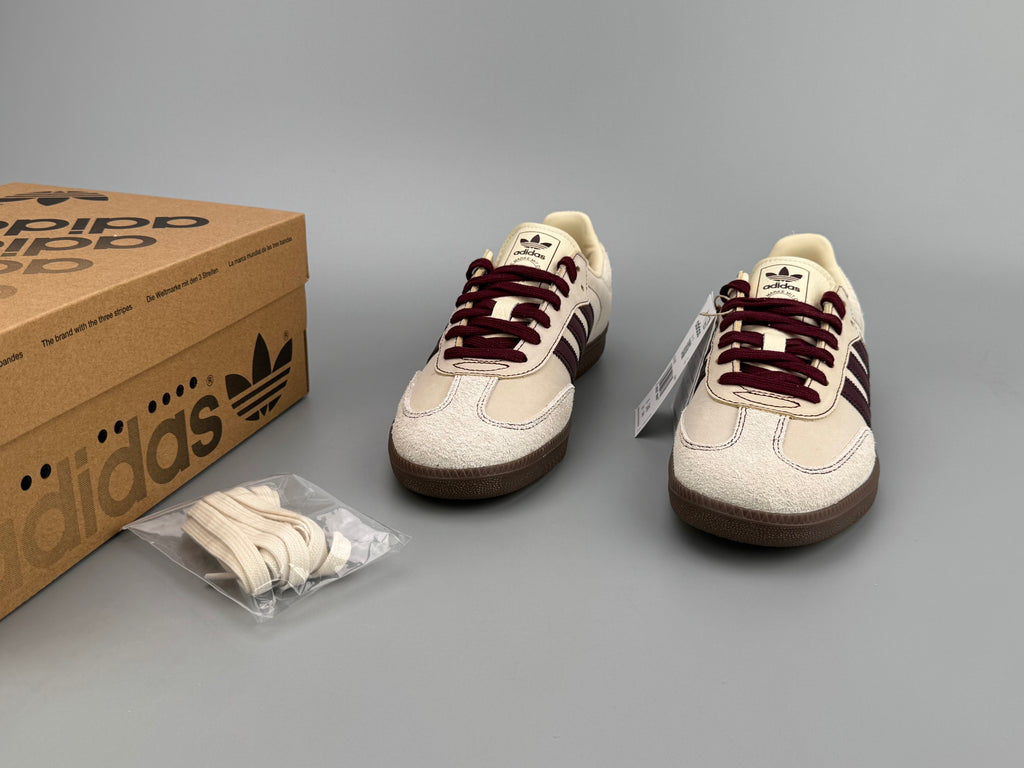Adidas Samba OG Natural Leather & Front Suede Sneakers