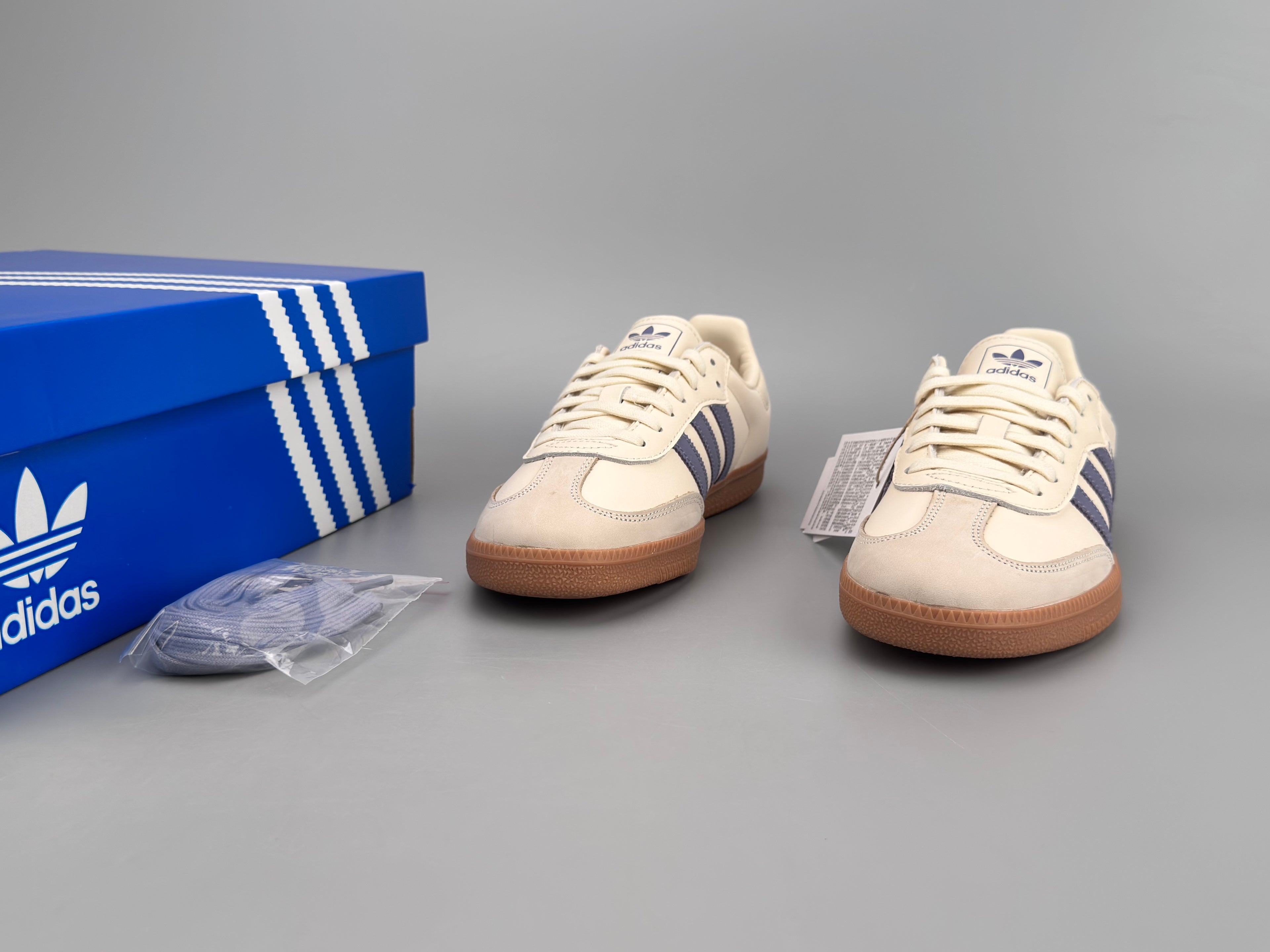 Adidas Samba OG Natural Leather & Front Suede Sneakers