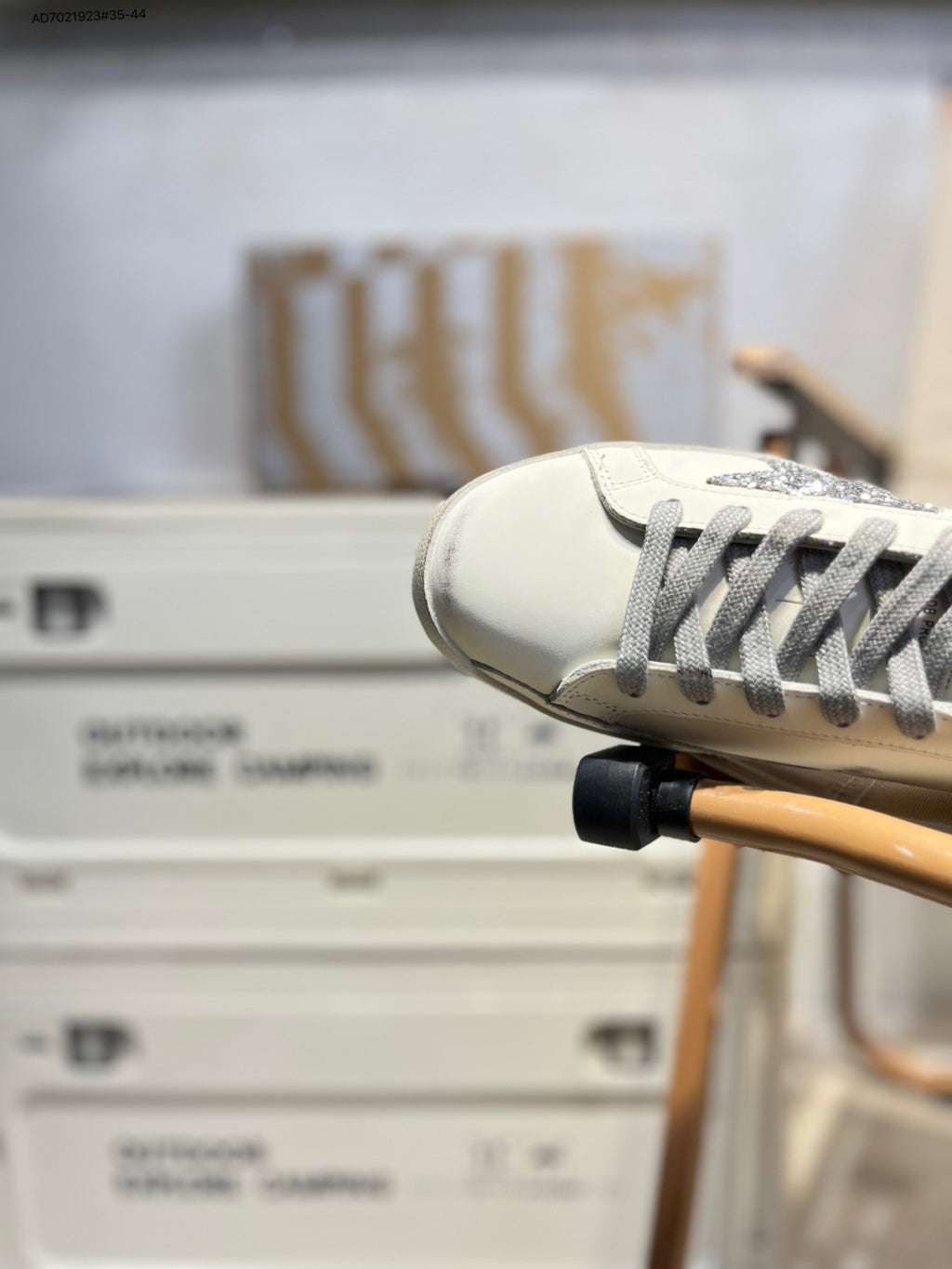 Golden Goose Superstar side star Glitter