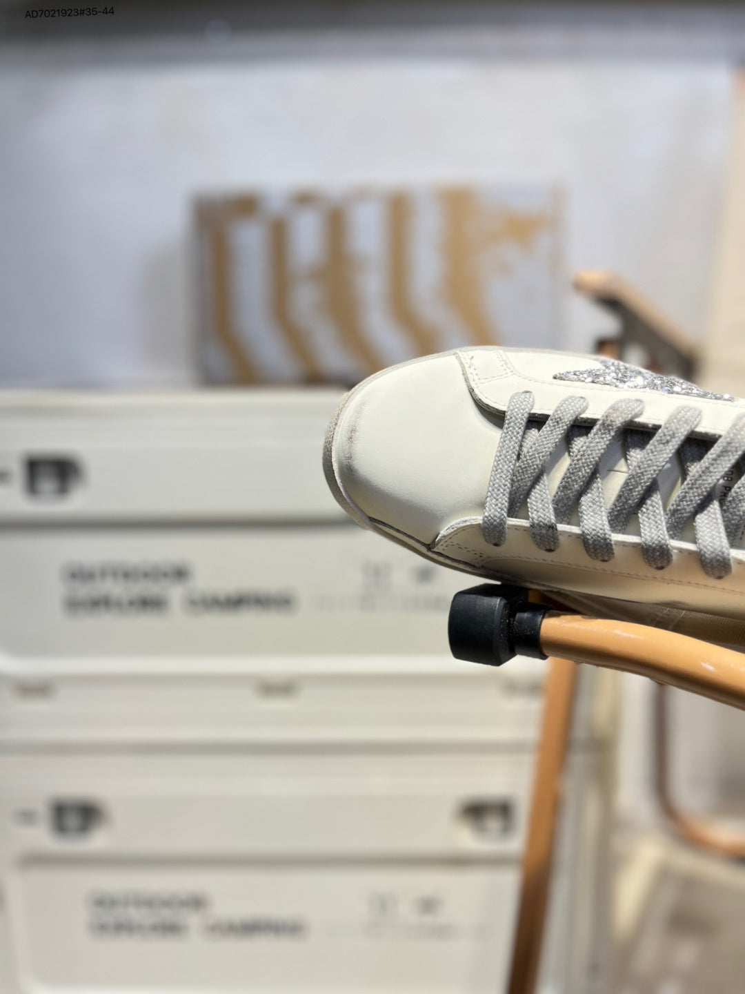 Golden Goose Superstar side star Glitter
