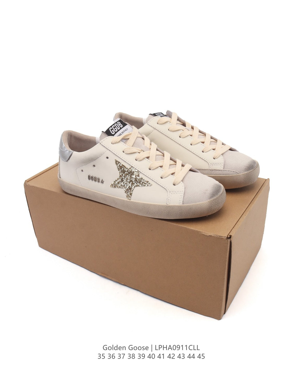 Golden Goose Superstar side star Glitter