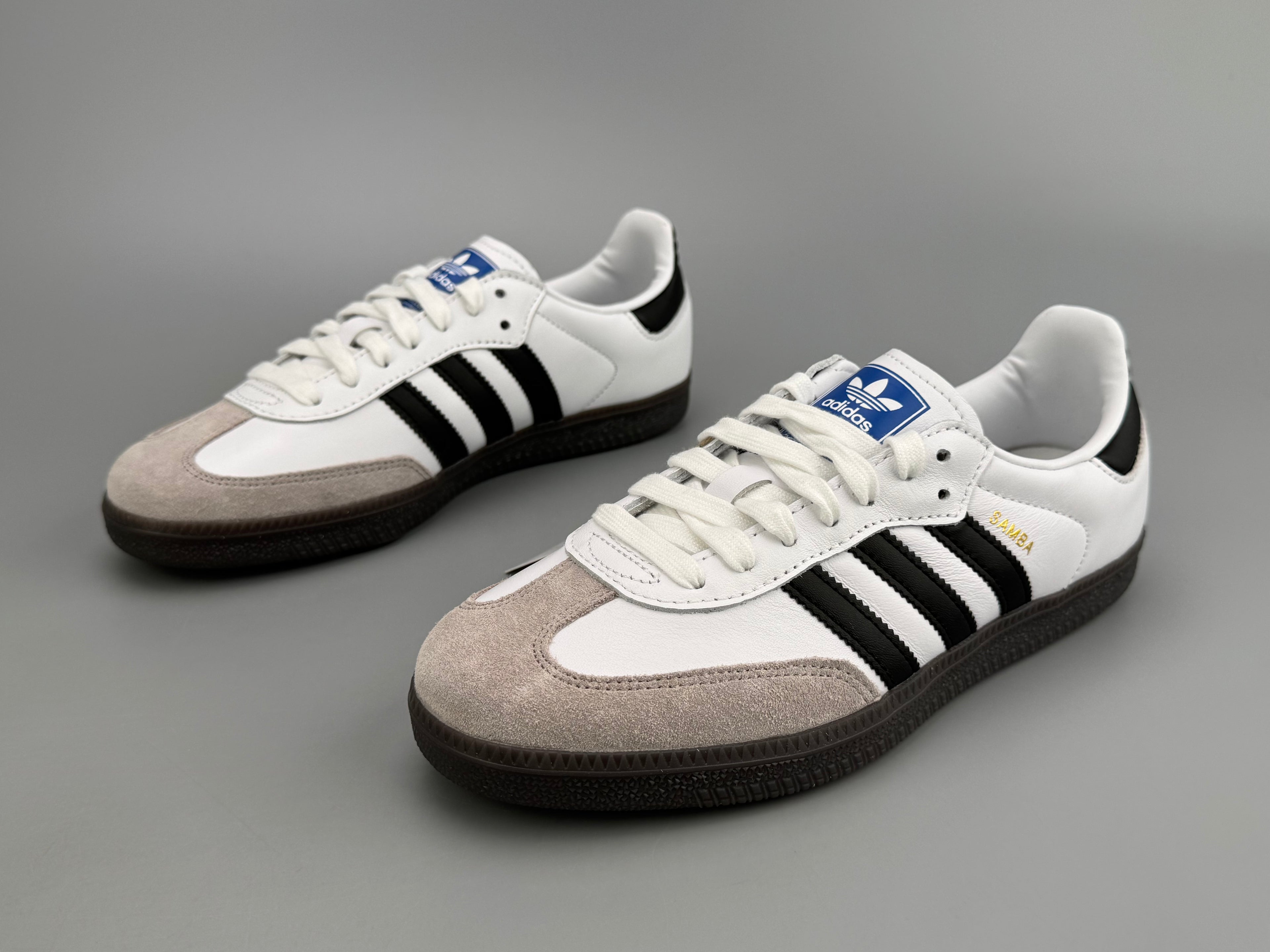 Adidas Samba OG Natural Leather & Front Suede Sneakers