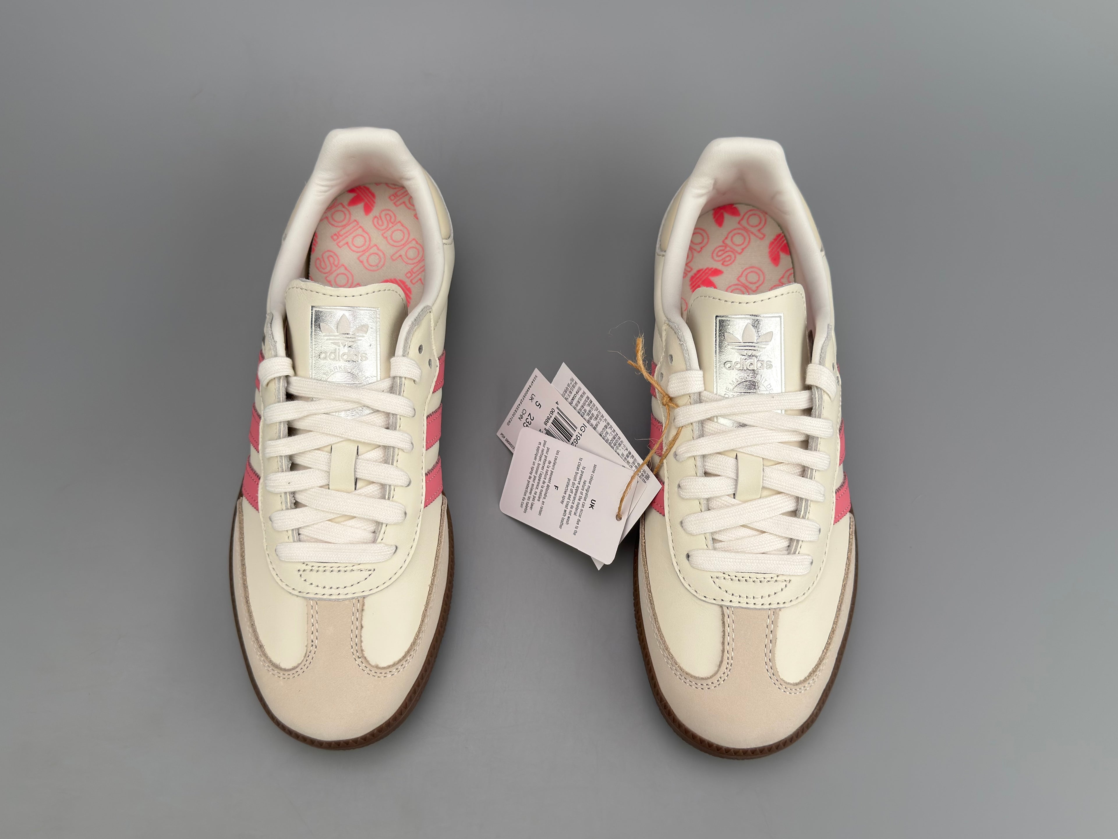 Adidas Samba OG Natural Leather & Front Suede Sneakers
