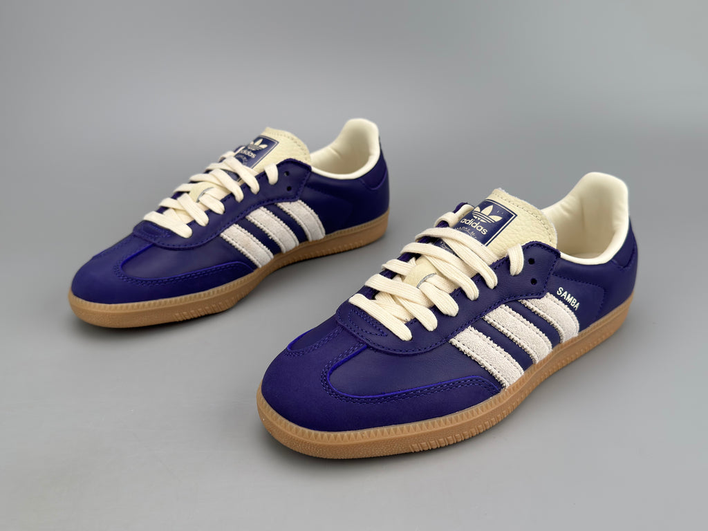 Adidas Samba OG Natural Leather & Front Suede Sneakers