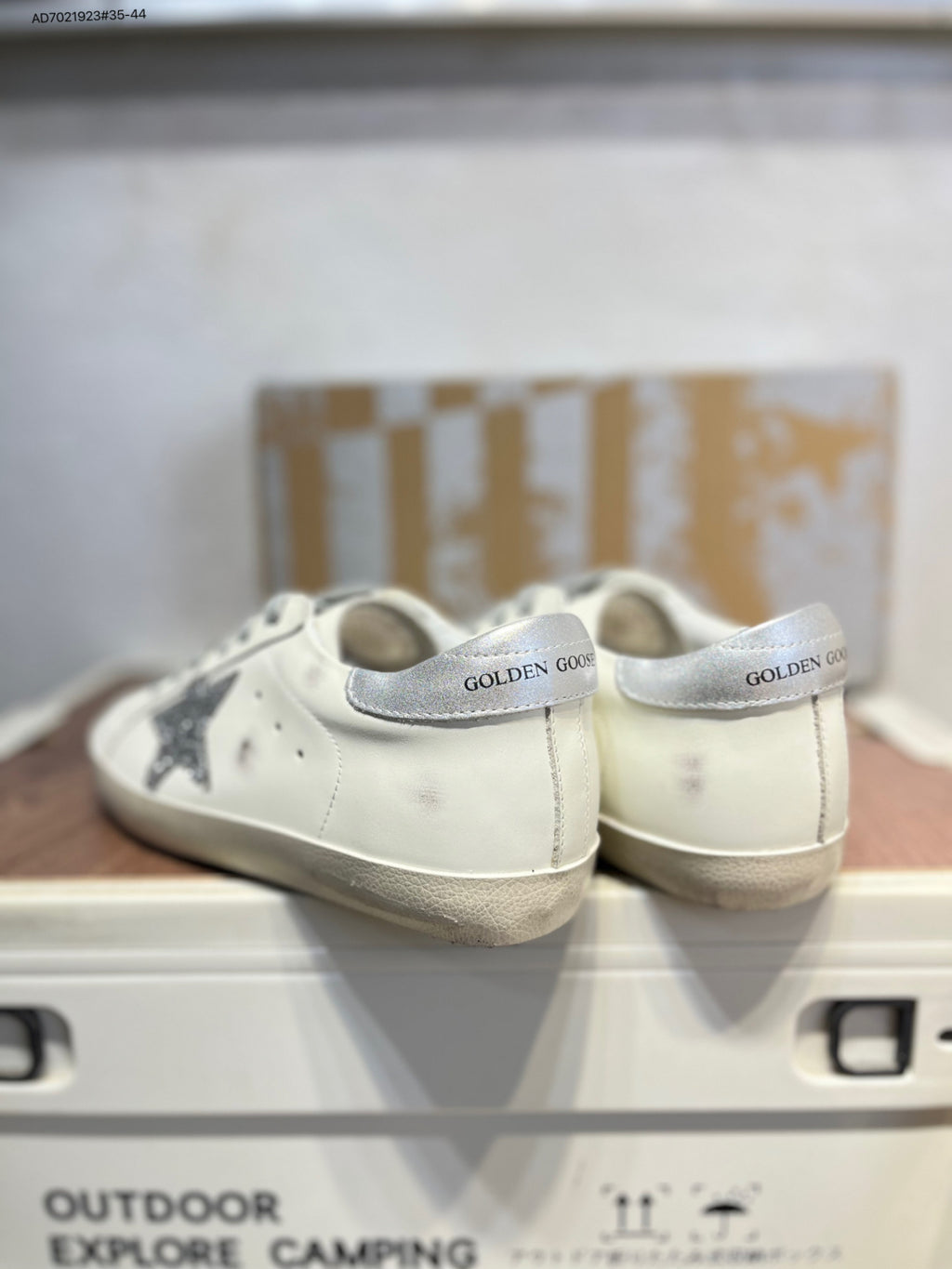 Golden Goose Superstar side star Glitter