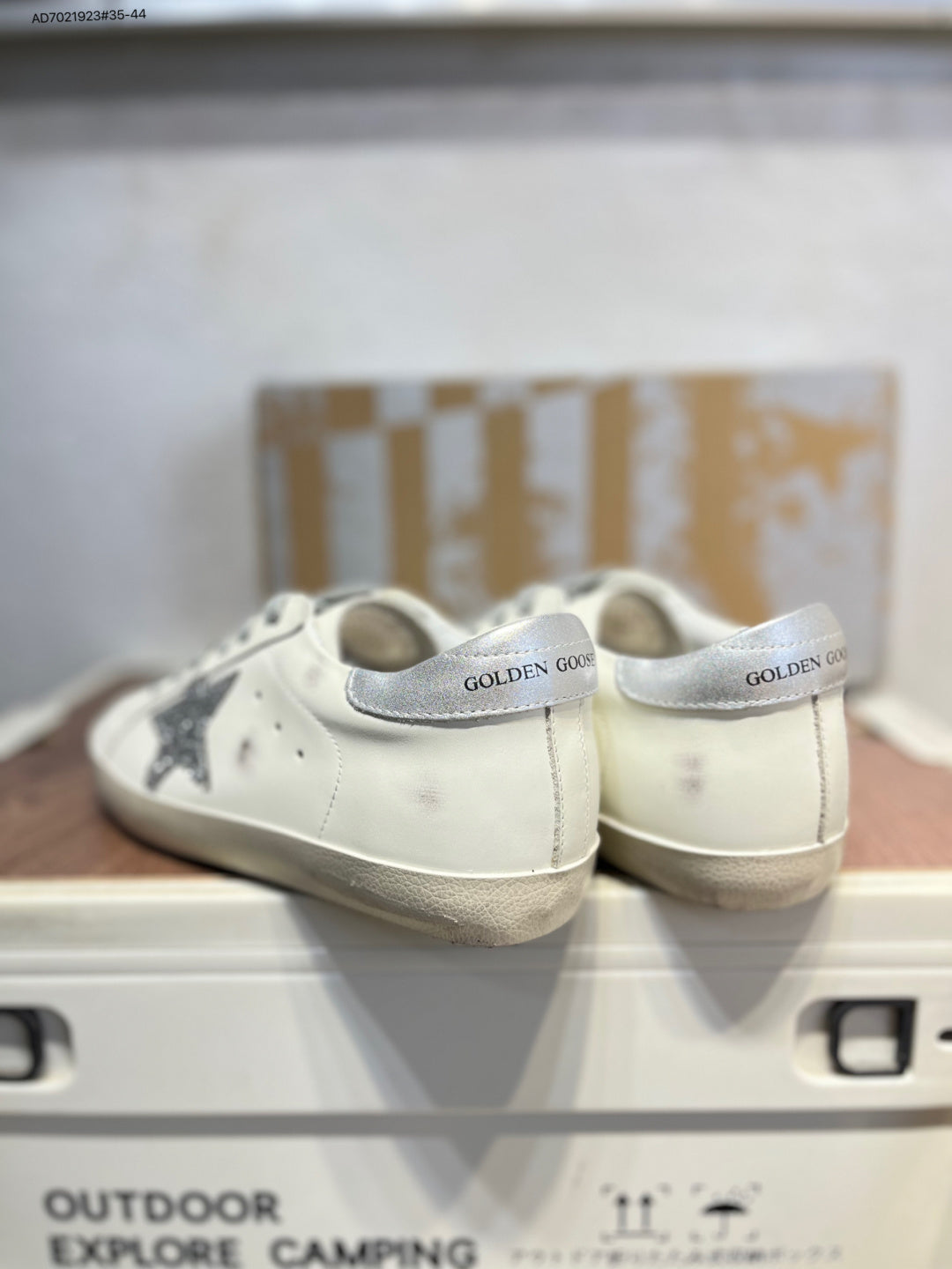 Golden Goose Superstar side star Glitter