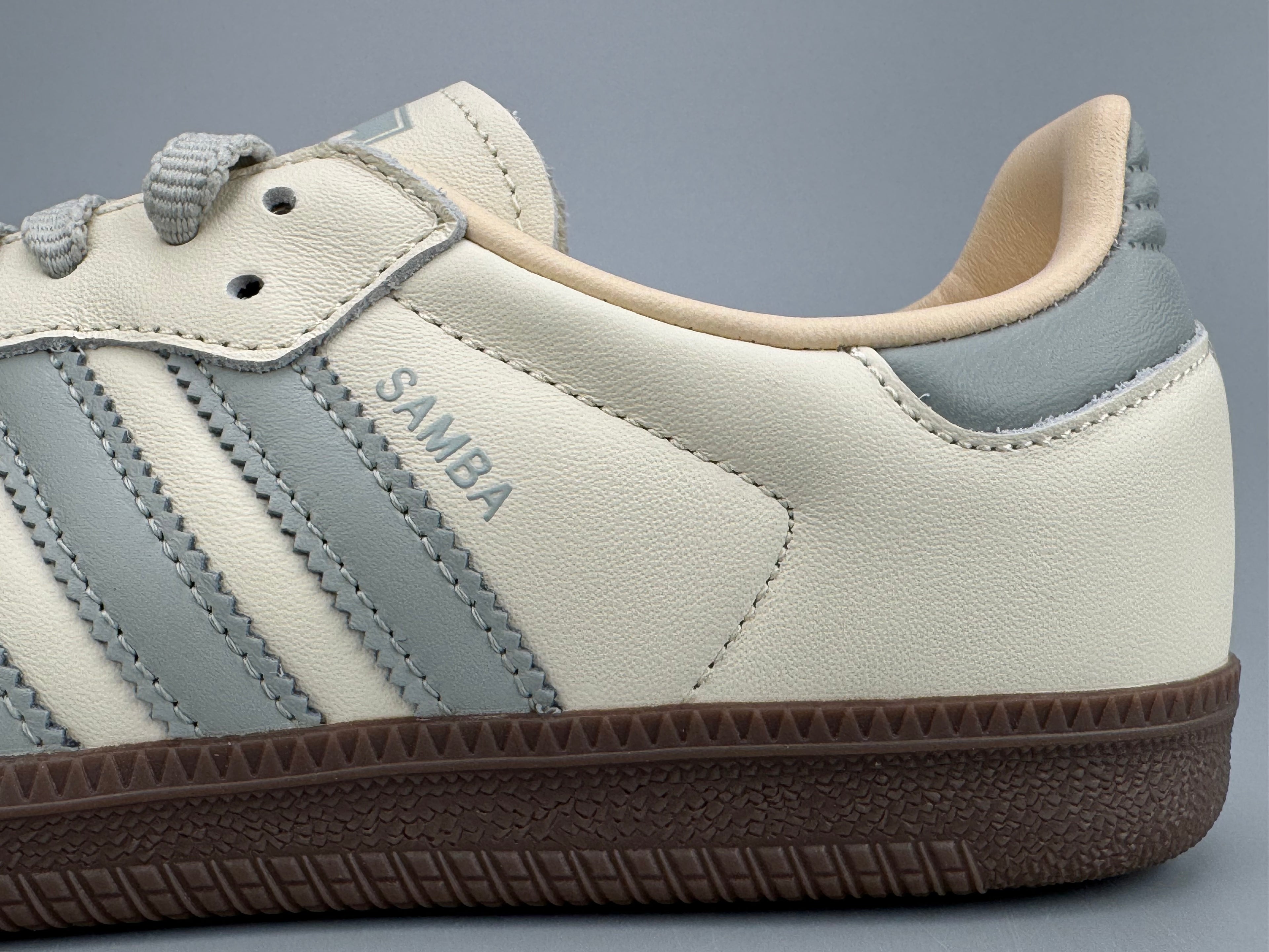 Adidas Samba OG Natural Leather & Front Suede Sneakers