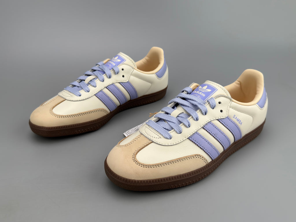 Adidas Samba OG Natural Leather & Front Suede Sneakers
