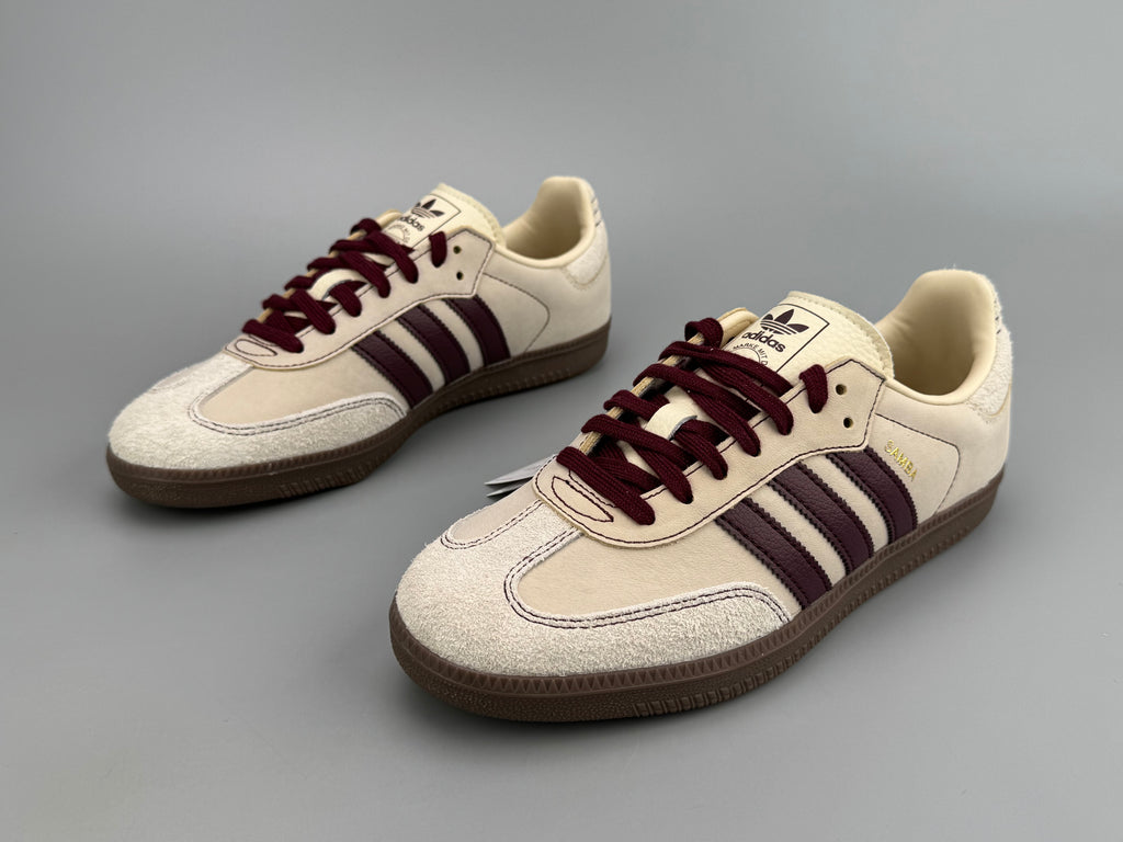 Adidas Samba OG Natural Leather & Front Suede Sneakers