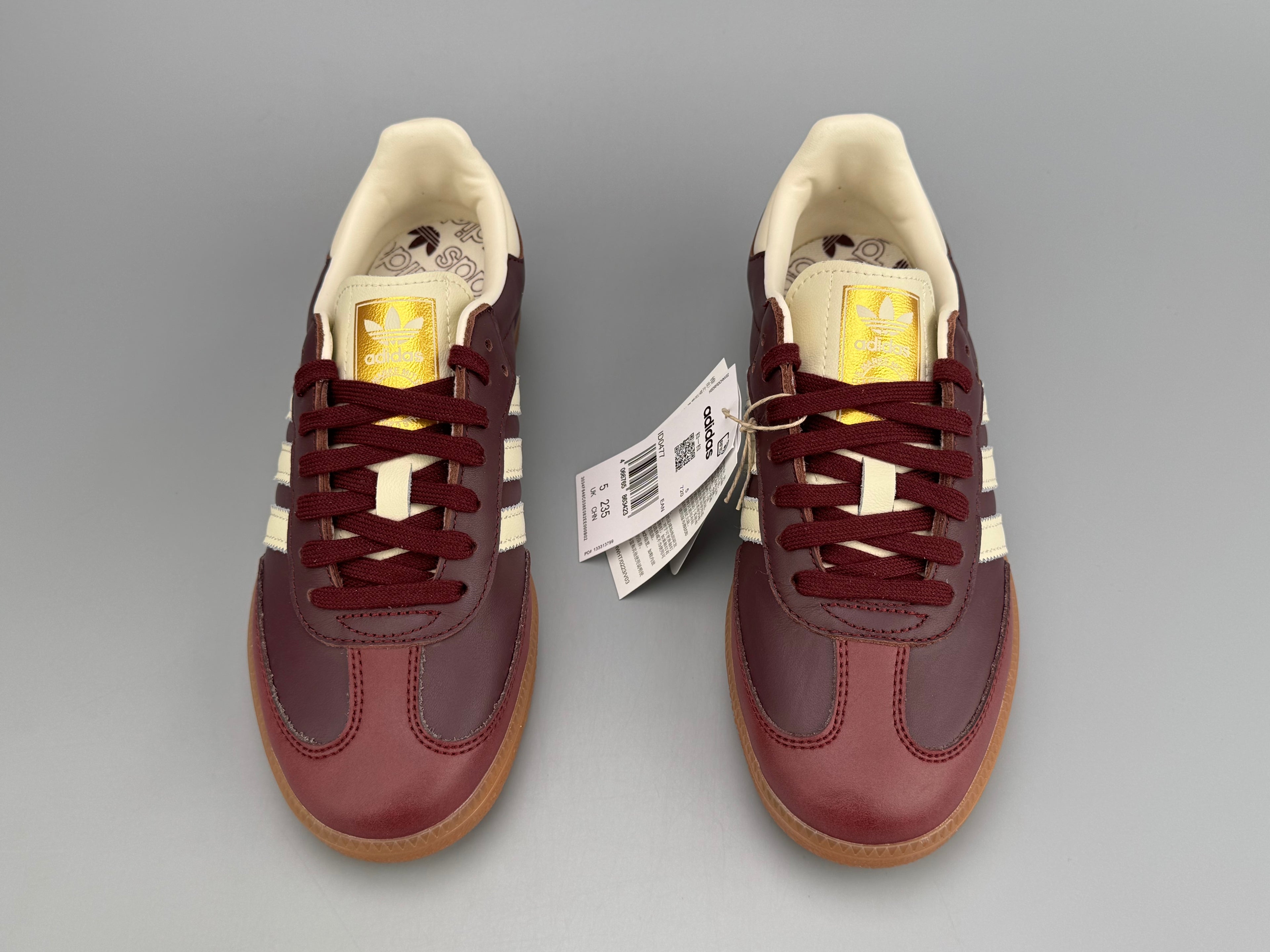 Adidas Samba OG Natural Leather & Front Suede Sneakers