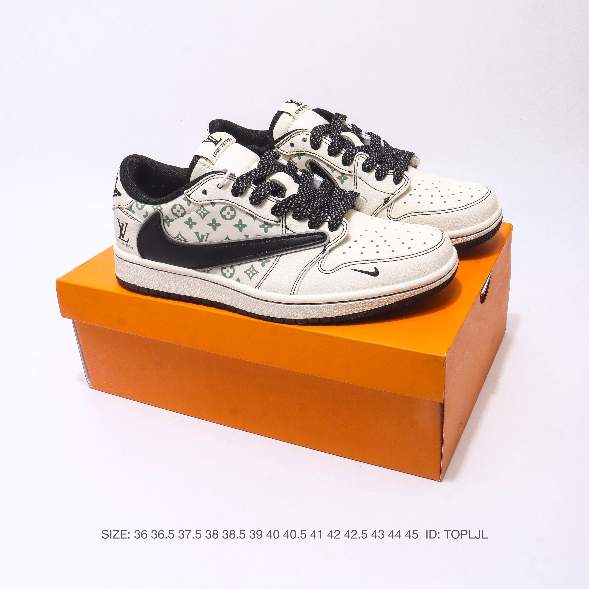 Nike Air Jordan 1 Low x Travis Scott x Louis Vuitton Green